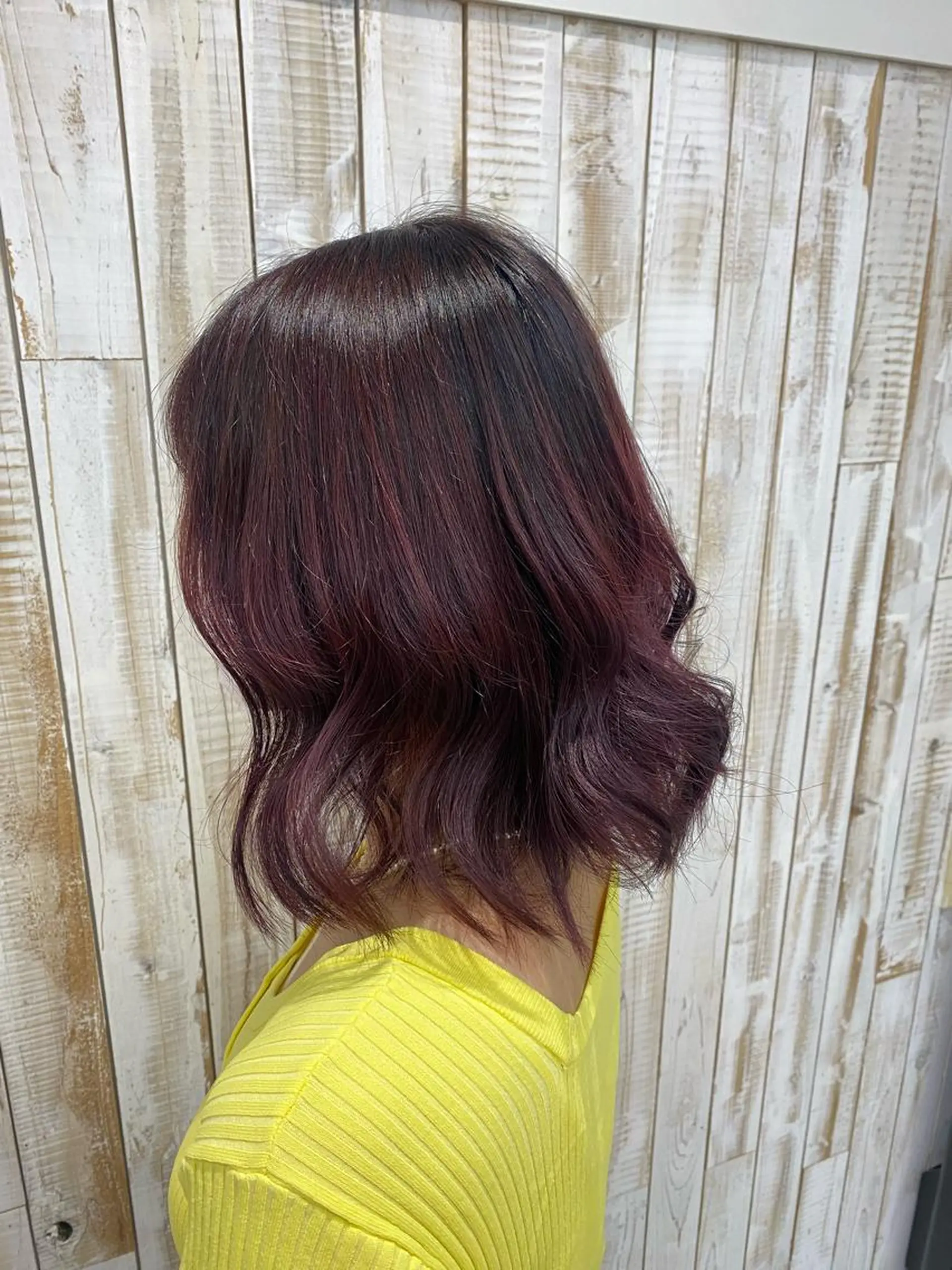 ミディアム カラー グレージュ ラベンダーカラー ラベンダーグレージュ ラベンダーグレー カット 🍏すがの みき🍏のヘアスタイル