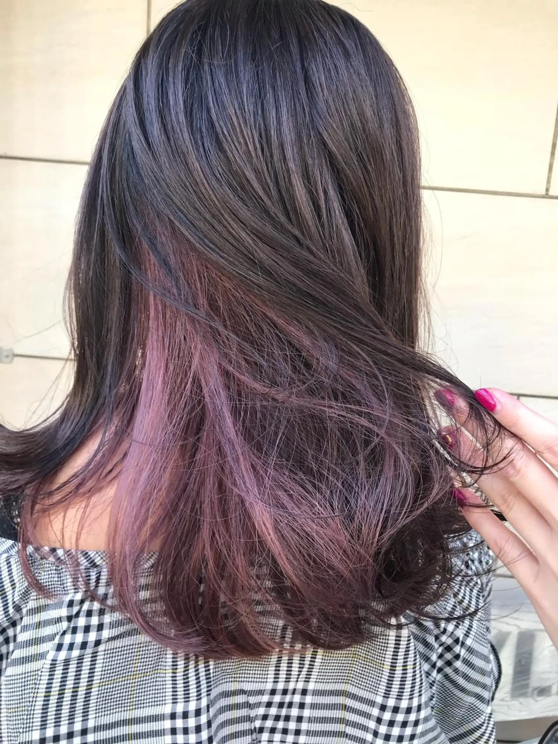 ロング カラー インナーカラー パープルカラー 有馬ミク🌈 似合わせ美容師のヘアスタイル