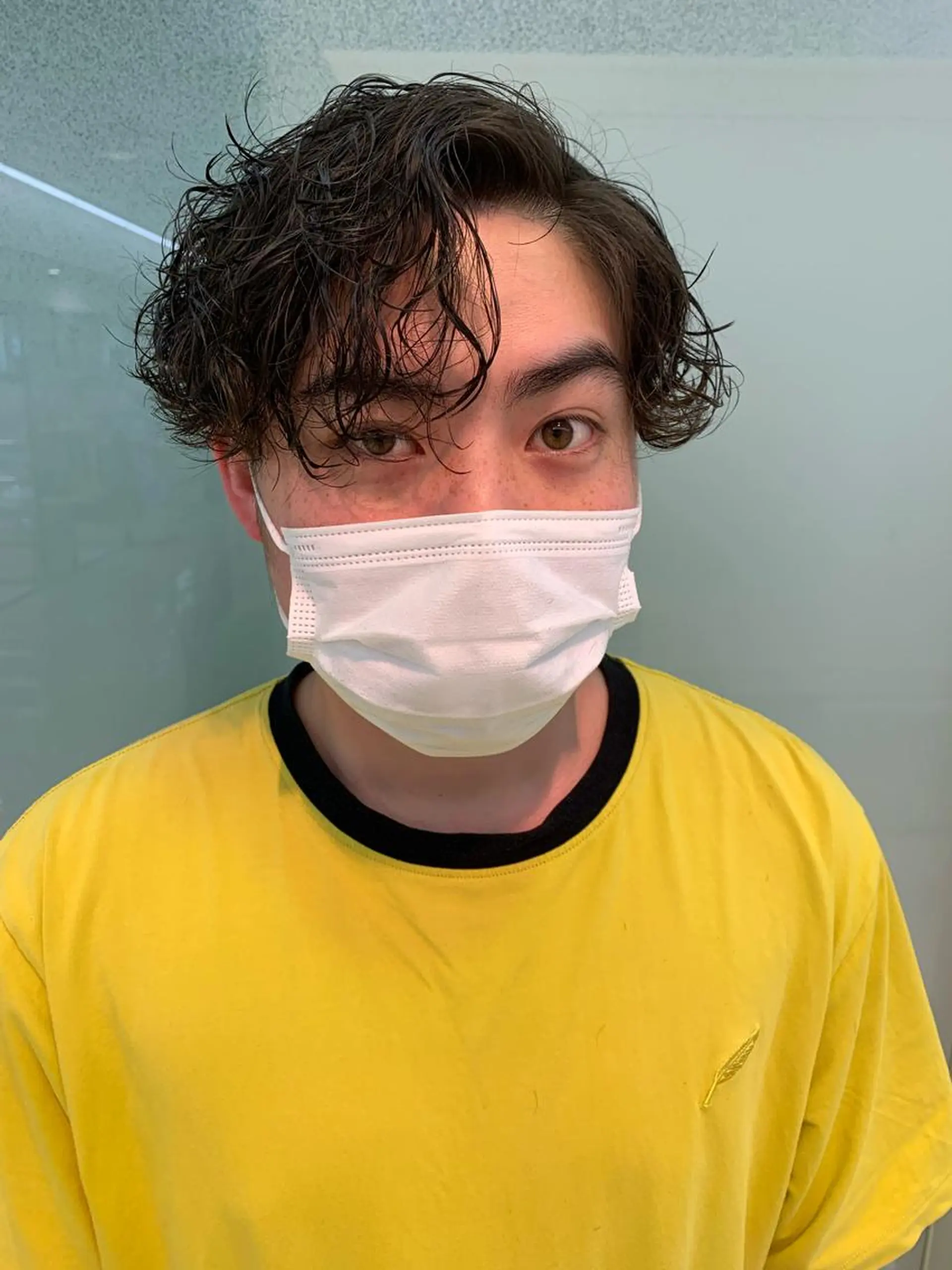 パーマ メンズ メンズパーマ ツイストスパイラルパーマ スパイラルパーマ カット パーマ ヘッドスパ 似合わせカラー/艶 髪質改善/ヨシザキのヘアスタイル