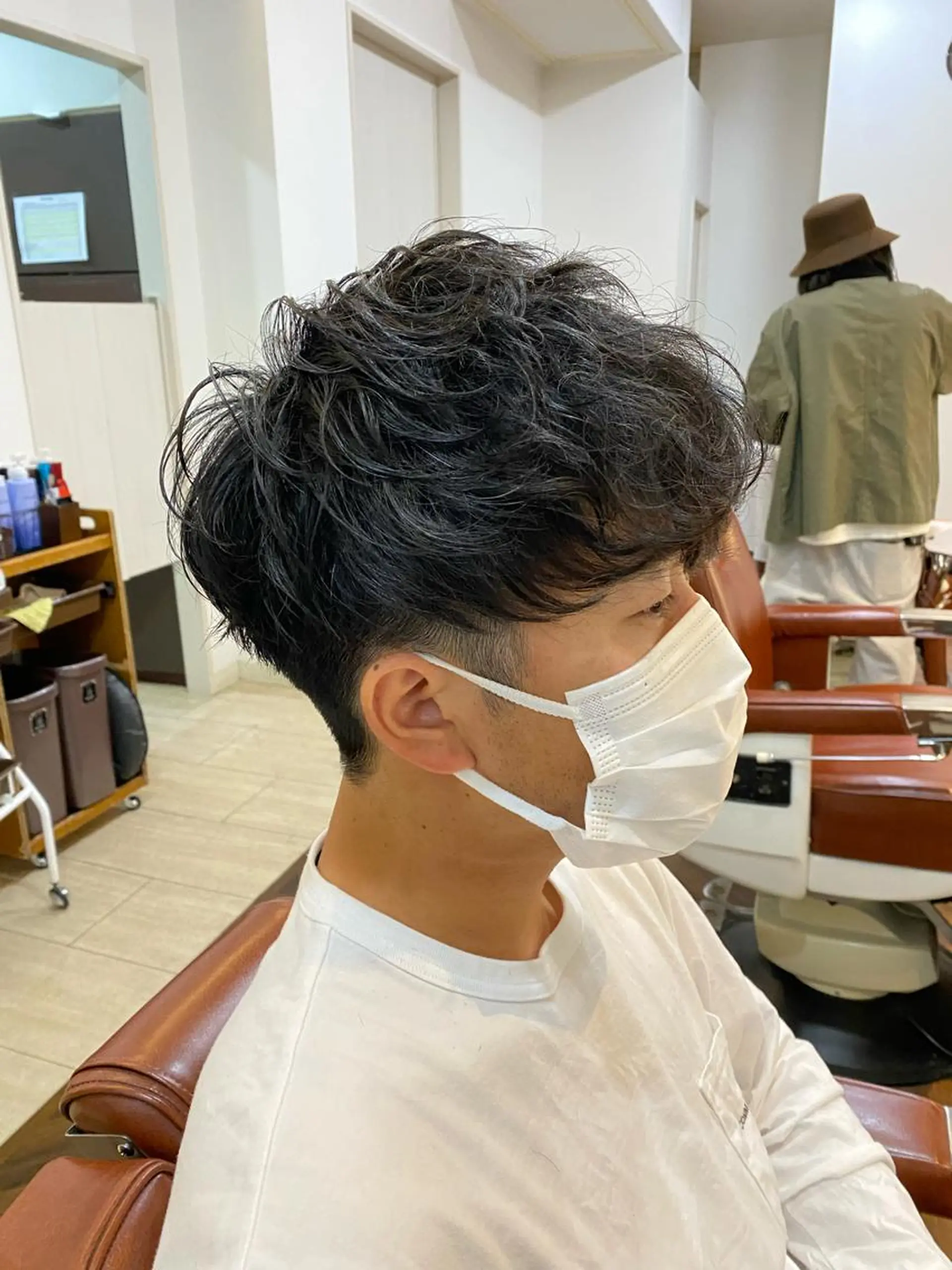 パーマ メンズ メンズパーマ スパイラルパーマ 松原 麗玖人のヘアスタイル