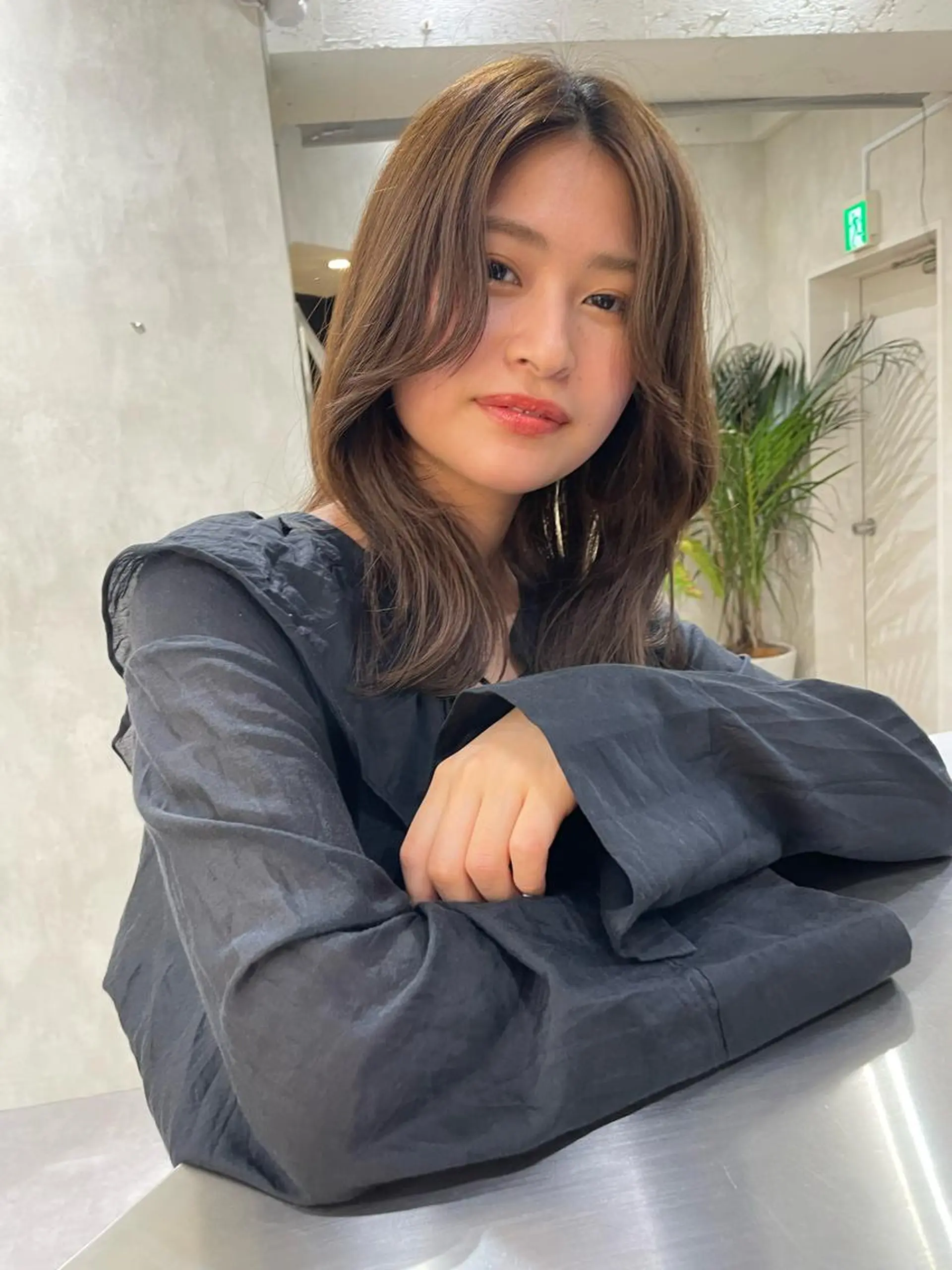 ミディアム 池袋/韓国/レイヤー 髪質改善/村上けいとのヘアスタイル