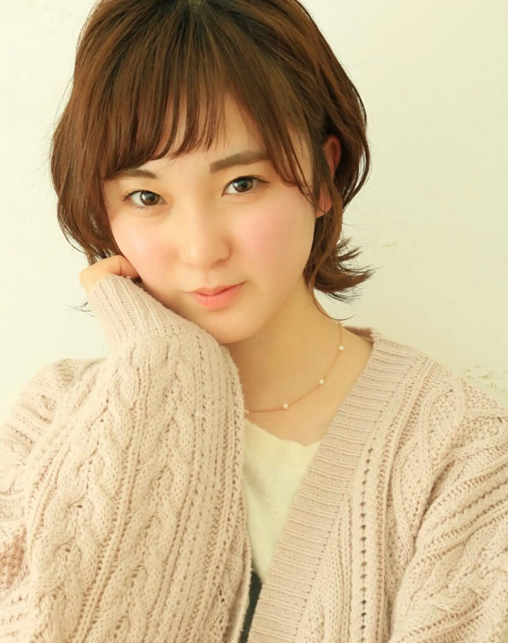ショート カラー ヘアアレンジ ゆさこのか ダブルカラー／縮毛のヘアスタイル
