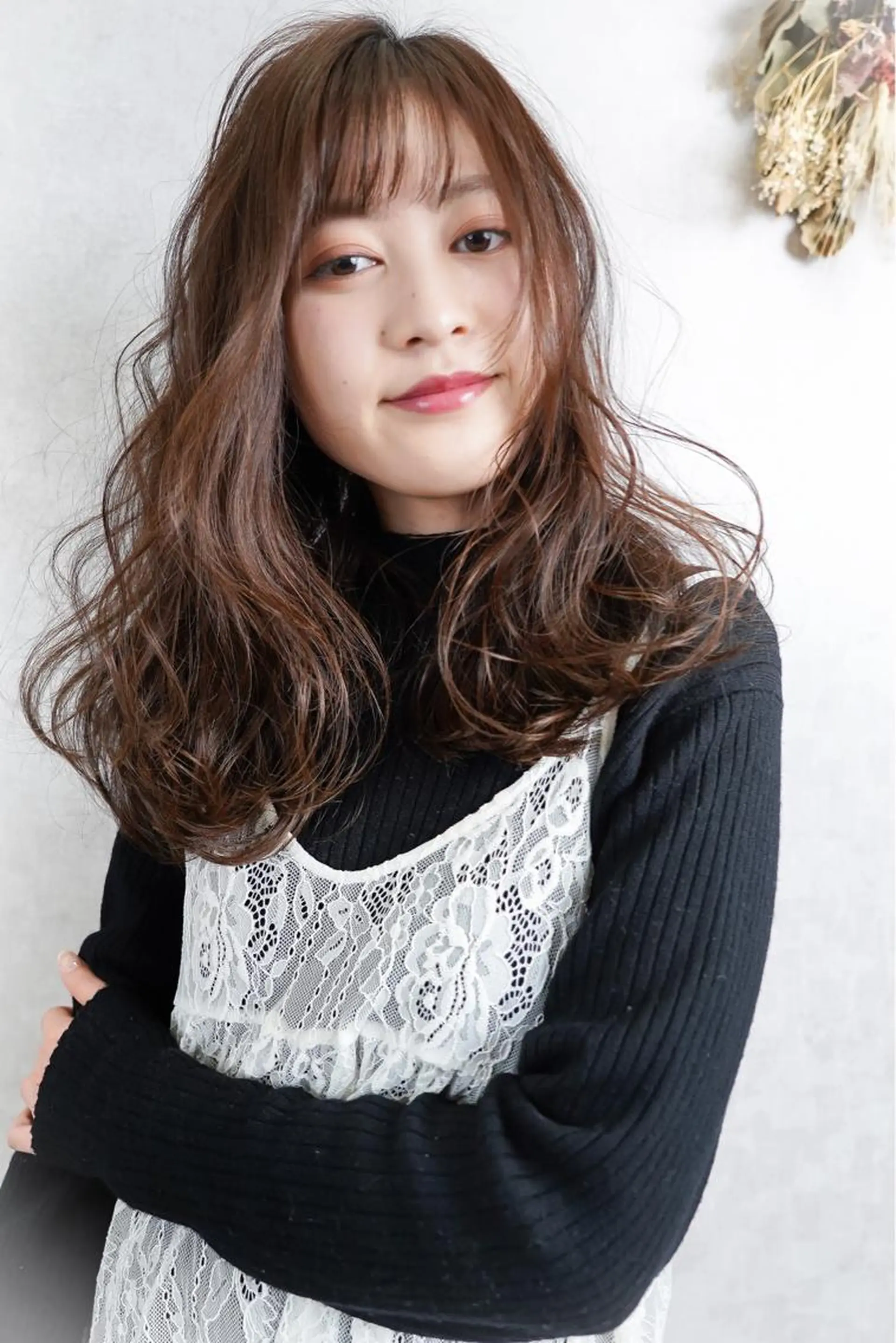 ミディアム カット パーマ hair-room a-to所属・ヘアールーム アートのヘアスタイル