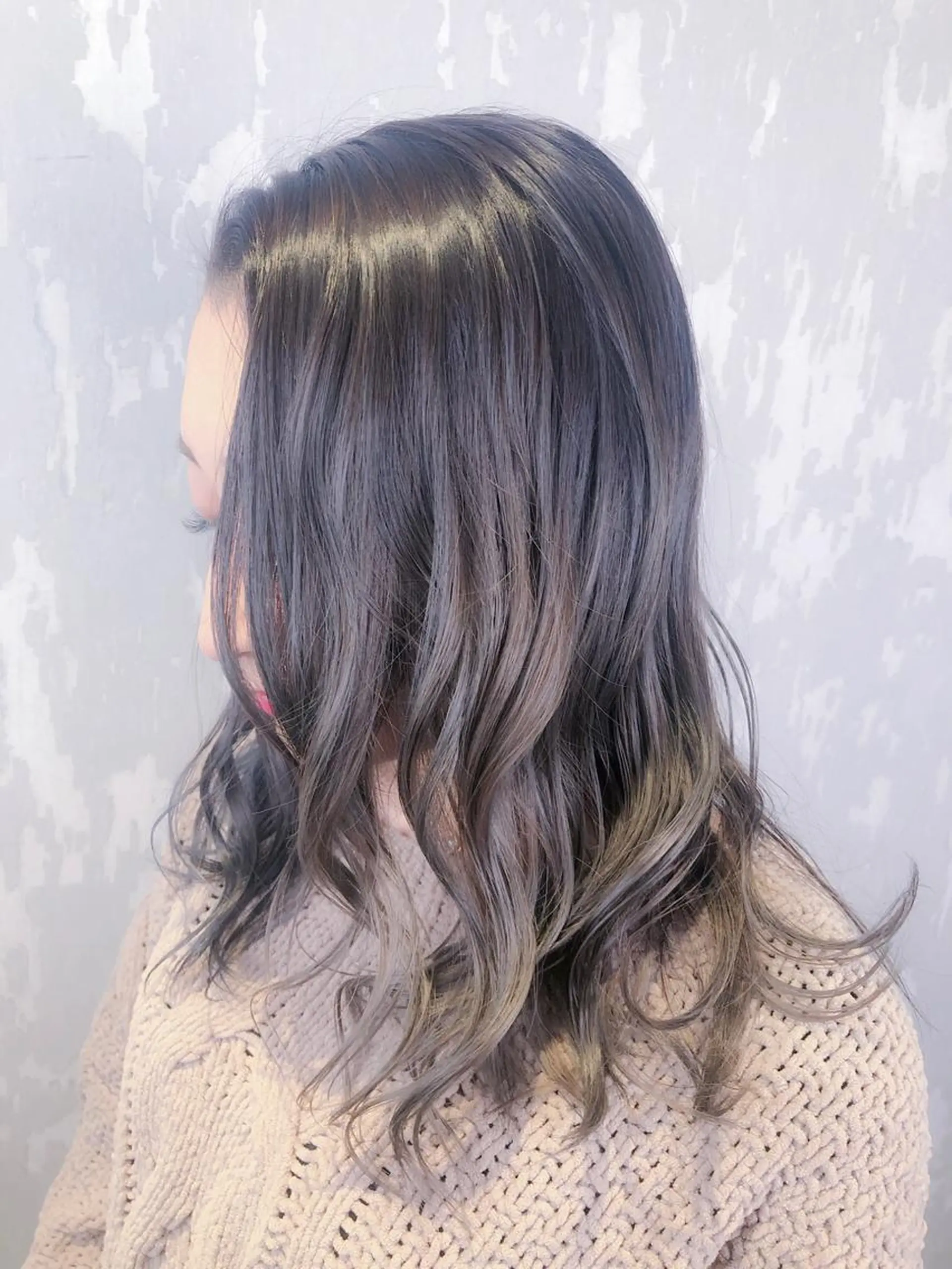 セミロング カラー カット ヘアカラー トリートメント 池田 寿子のヘアスタイル
