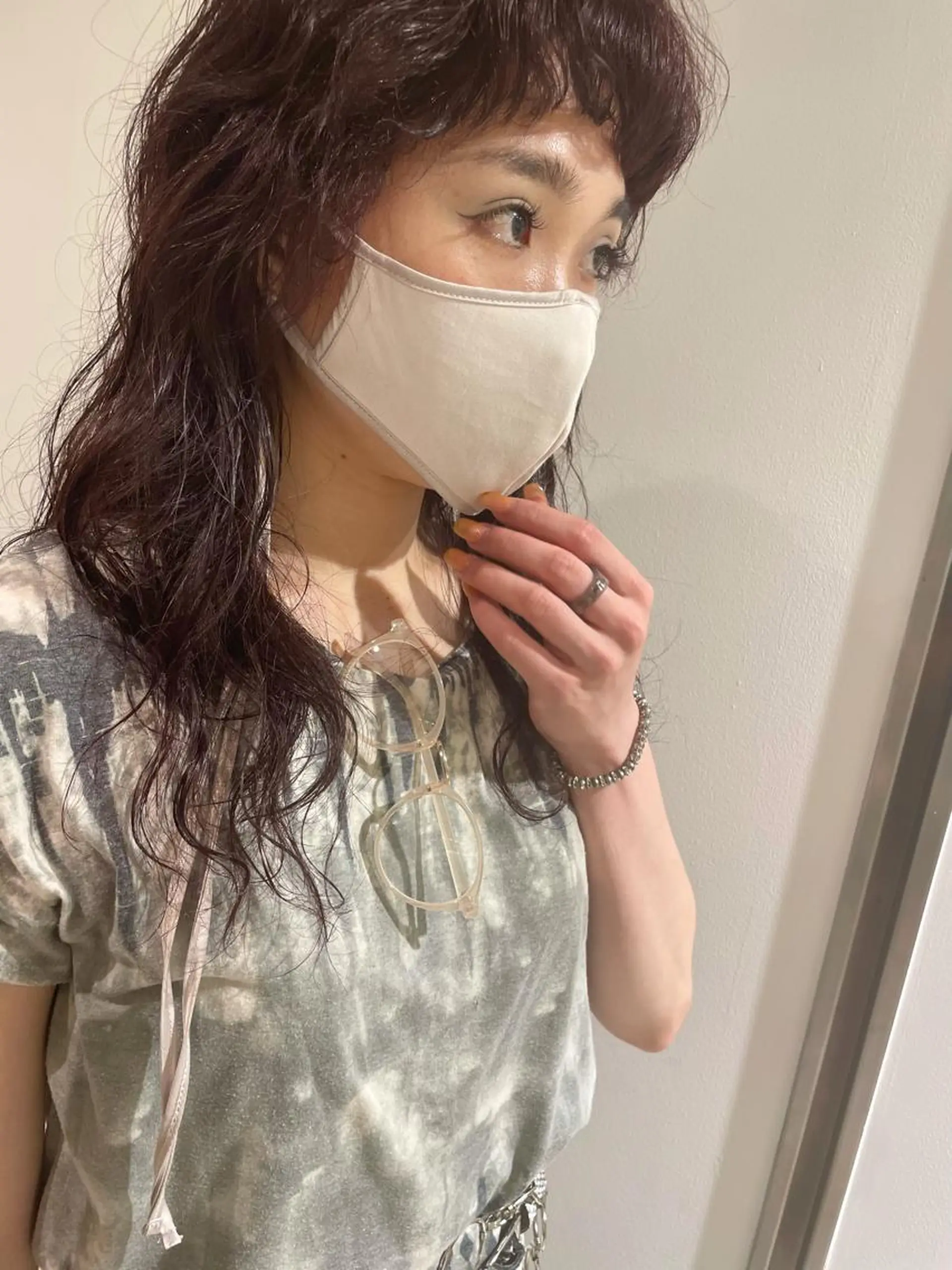 ロング カラー パーマ ブリーチ ブリーチなしカラー パープルカラー 髪質改善カラー/ボブ 🌻Mutsumiのヘアスタイル