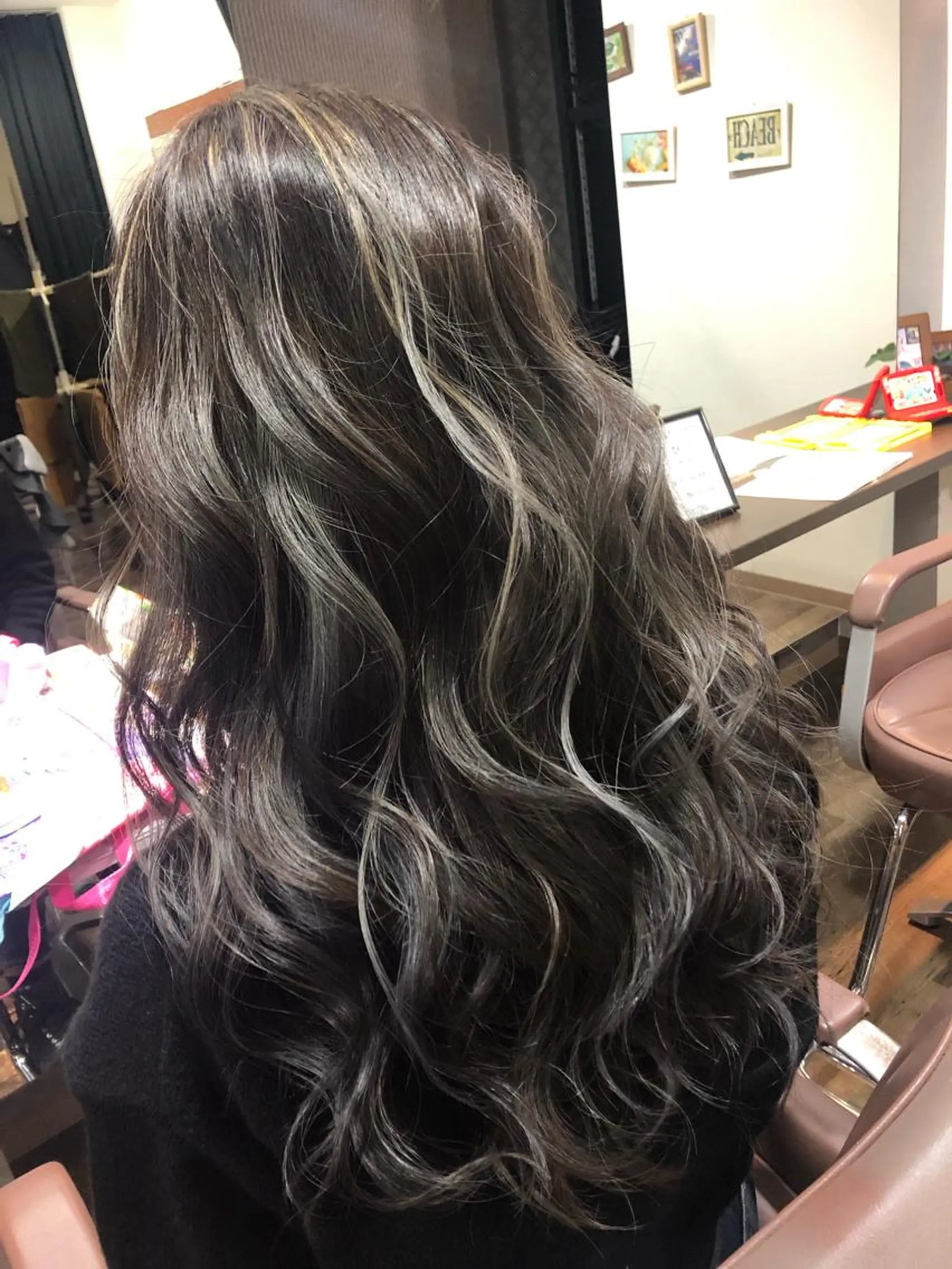 ロング カラー カット ヘアカラー トリートメント pep natsumiのヘアスタイル