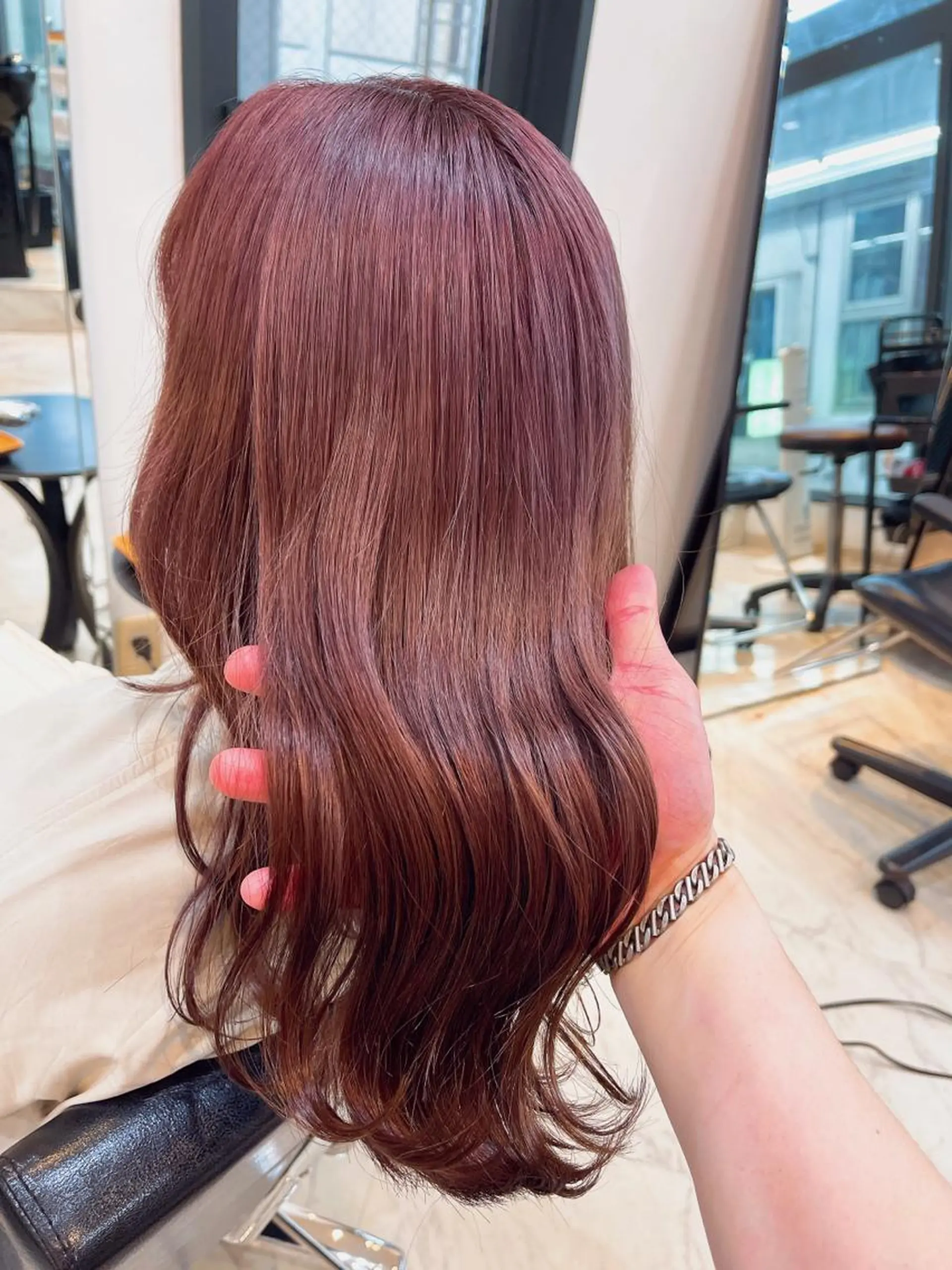 ミディアム カラー ベージュカラー ピンクカラー ピンクベージュ ☆毎月先着15名まで ☆シバタユートのヘアスタイル