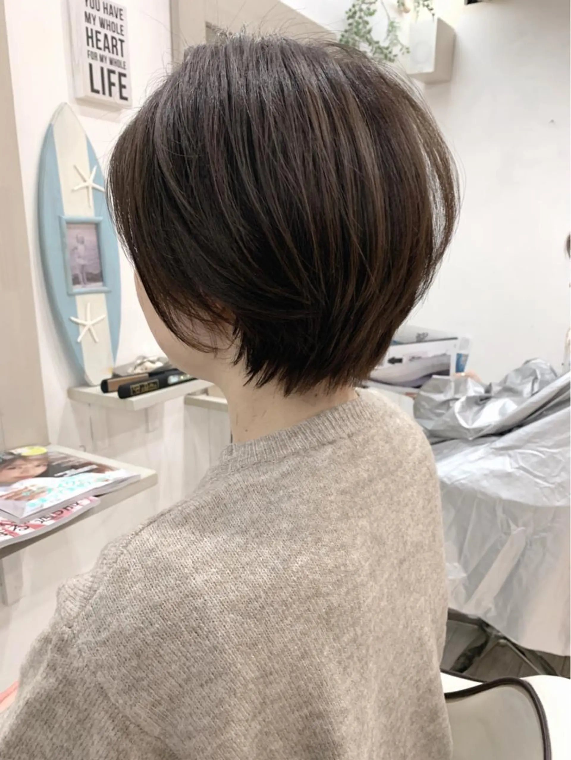 ショート カット トリートメント 京都大人女性ショート 徒歩1分/秋山のヘアスタイル