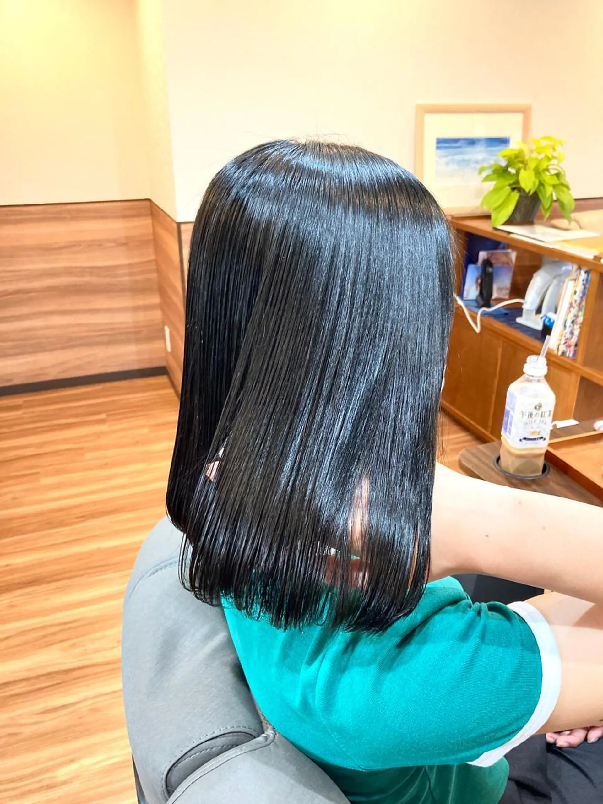 ミディアム カラー パーマ ストレートパーマ Annon プライベートサロンのヘアスタイル