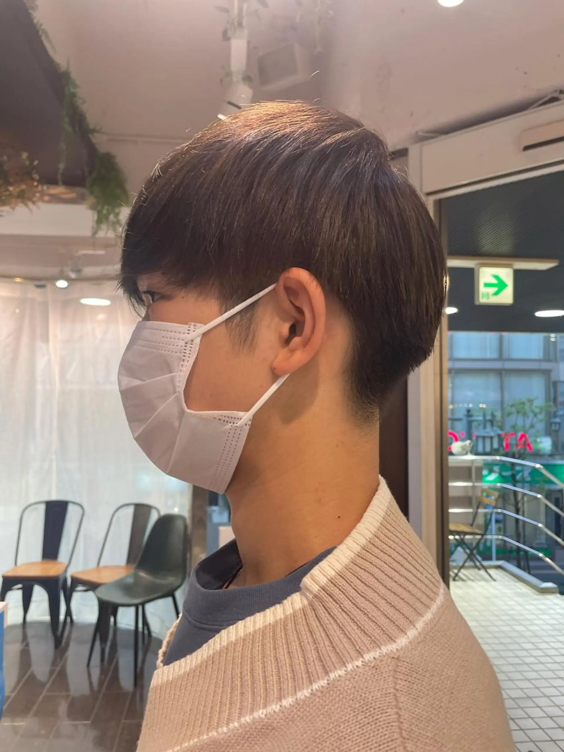 カラー メンズ マッシュ ブラウンカラー ナチュラルブラウン カット 韓国ヘア🦋 MIYUのヘアスタイル