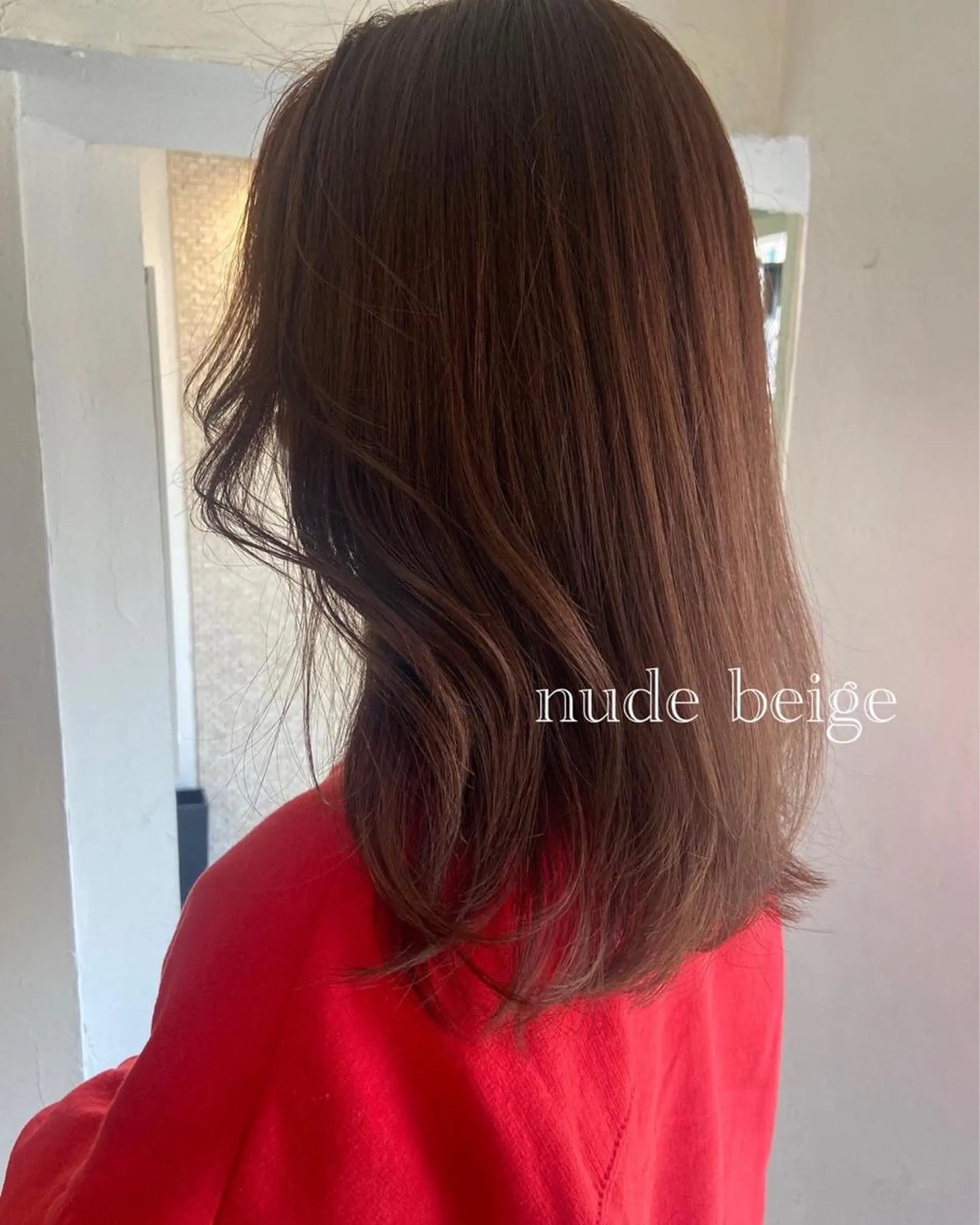 セミロング カラー ヘアアレンジ ベージュカラー ブリーチ 透明感カラー ダブルカラー グレージュ SALOWIN恵比寿所属・ヘッドスパで脳を 整える✨chacoのヘアスタイル