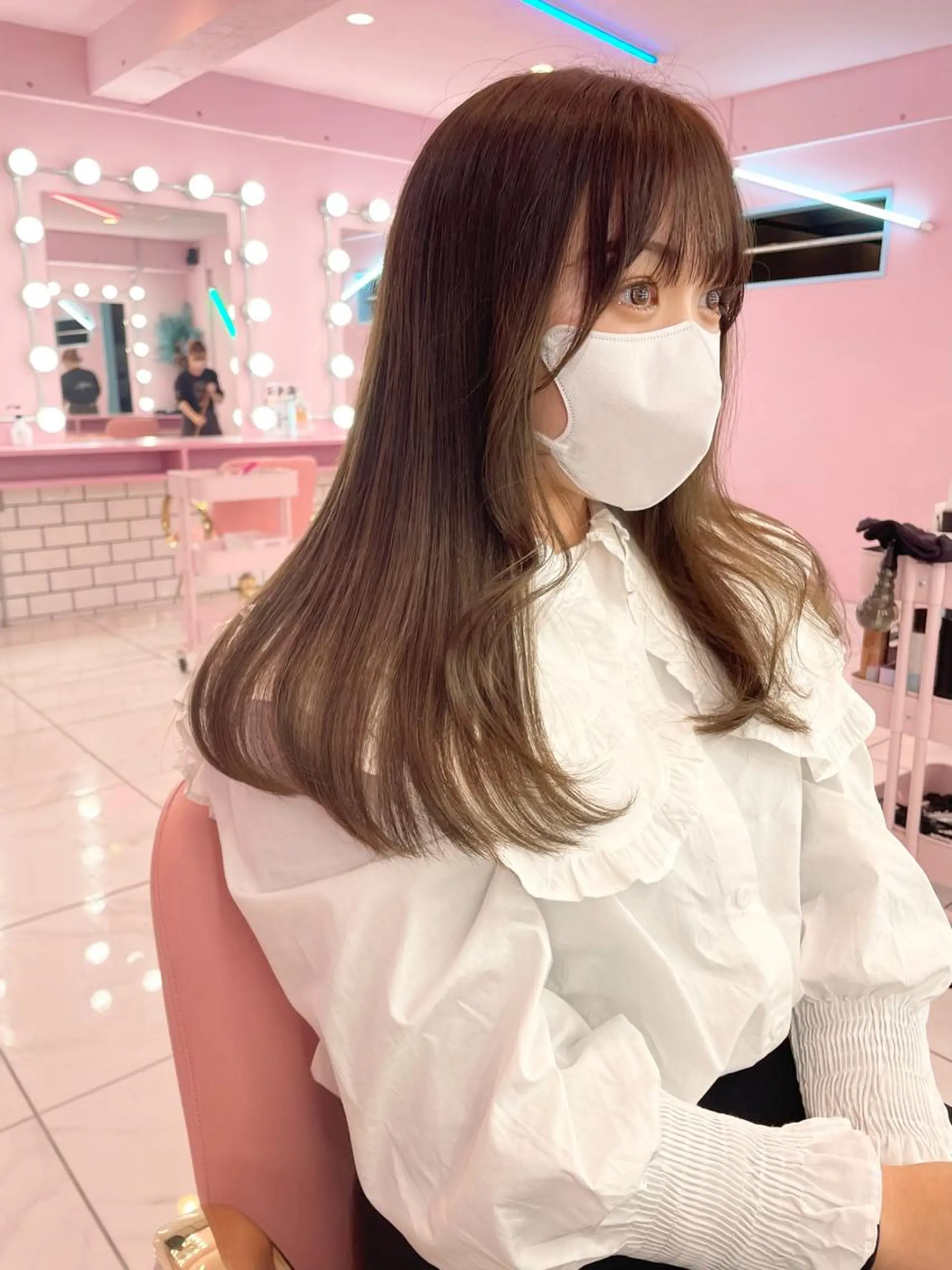 ロング カラー 透明感カラー トリートメント 心斎橋/ブリーチ minamiのヘアスタイル