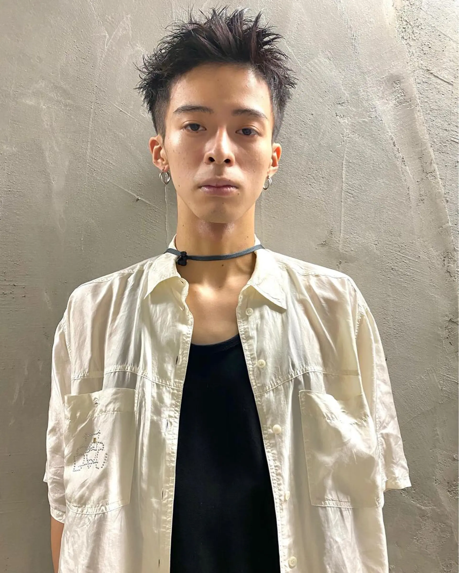 メンズ カット トリートメント パーマ、髪質改善 カズマのヘアスタイル