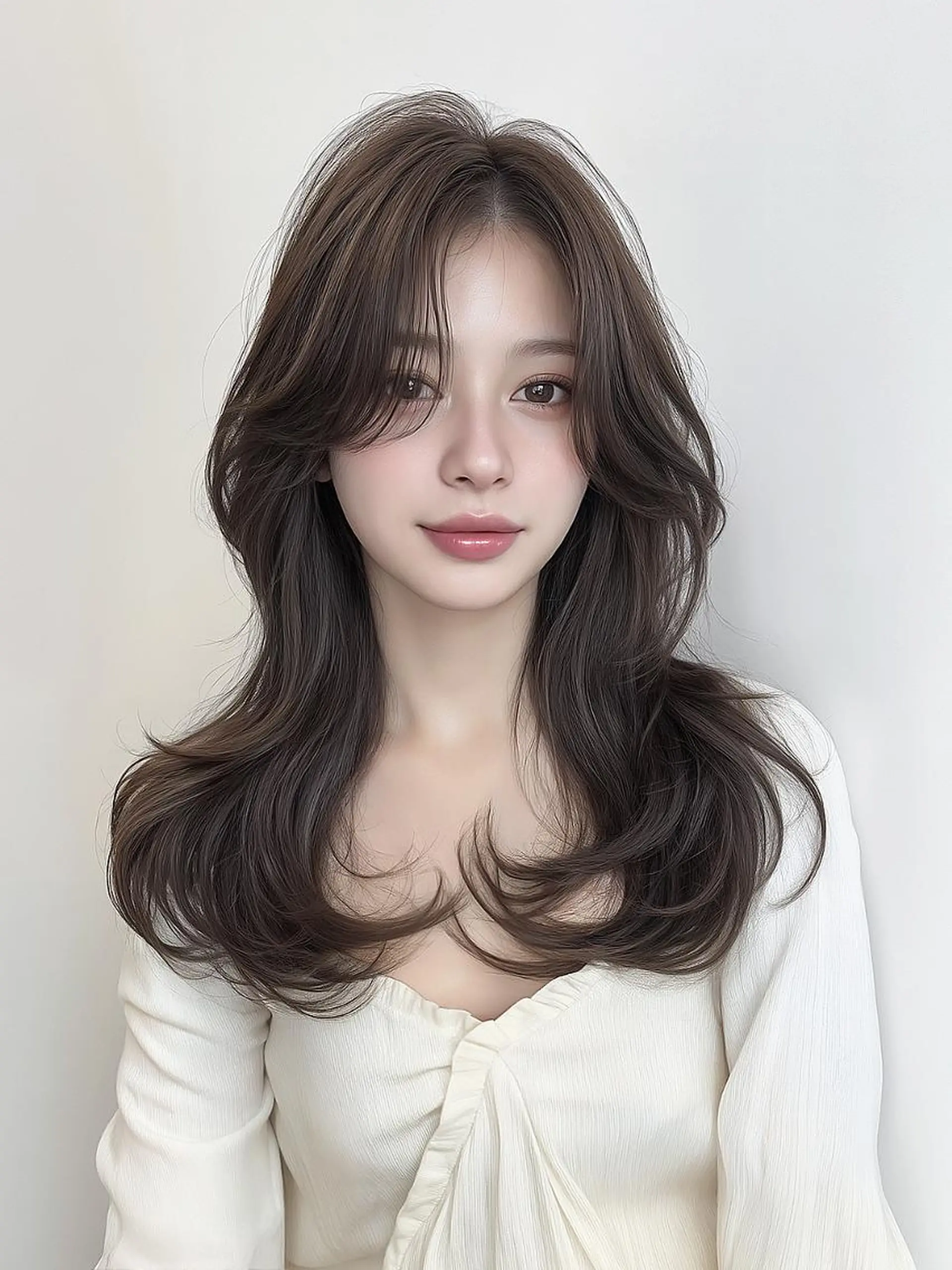 ロング カット 縮毛矯正 トリートメント LILIA .のヘアスタイル