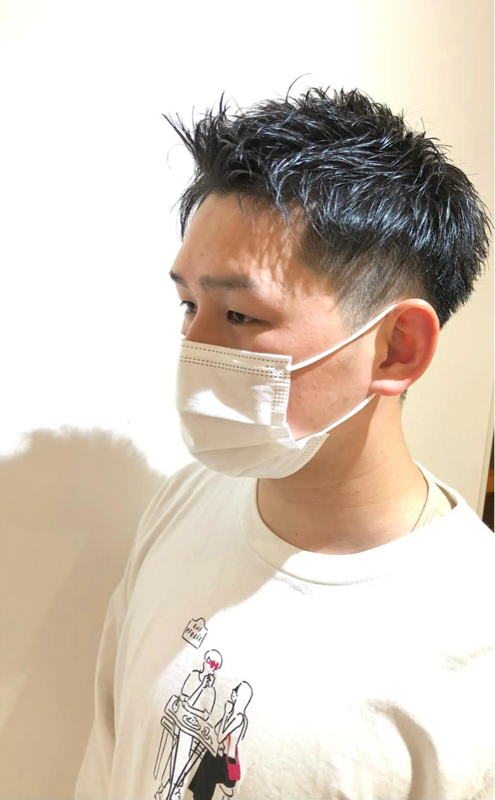 メンズ アップバング ビジネス カット ヘアカラー トリートメント ヘッドスパ 過去一の柔髪ヘア 🌿einshairのヘアスタイル