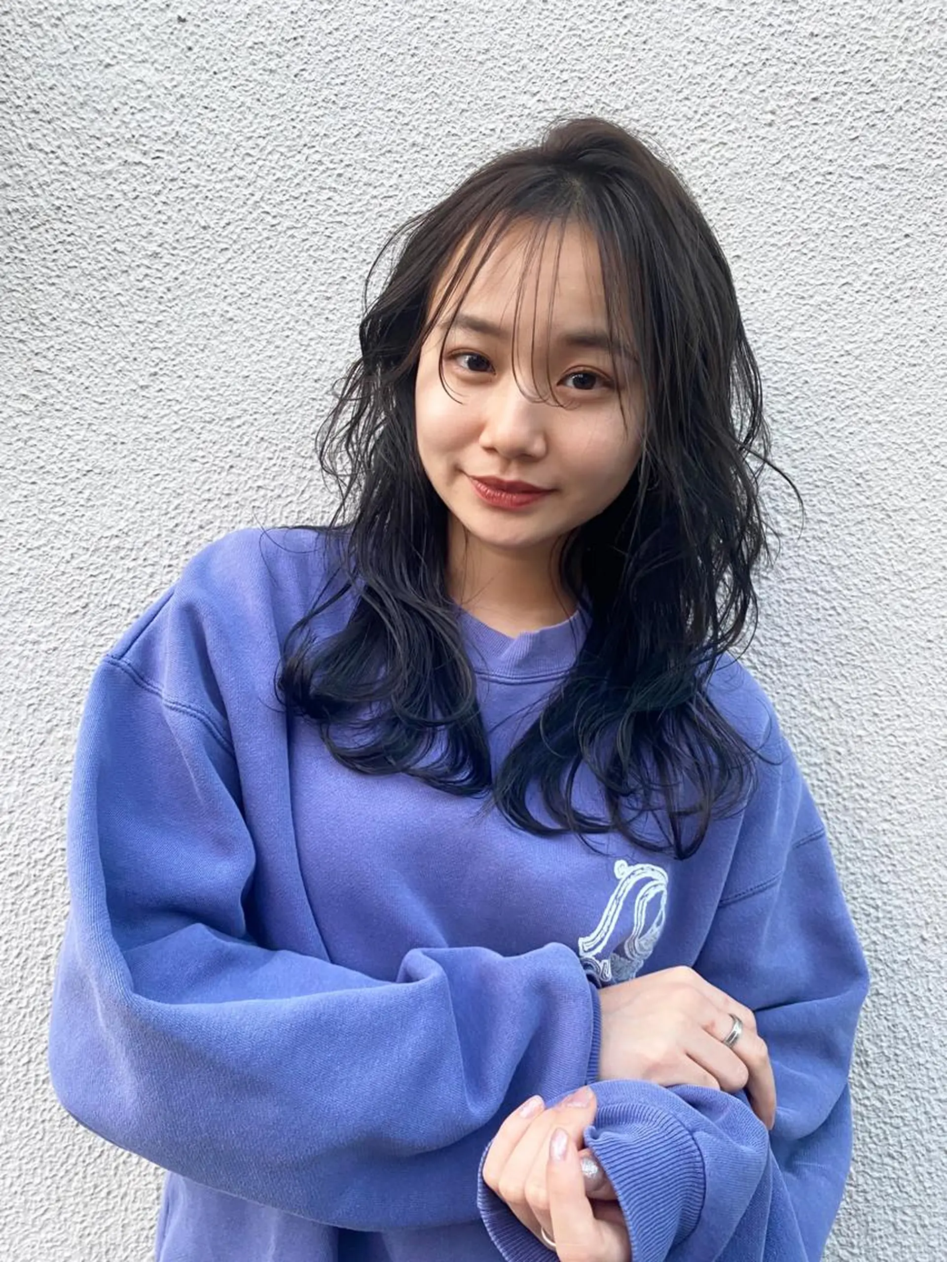 セミロング カラー ベージュカラー オリーブベージュ トリートメント ♡レイヤーカット れお♡のヘアスタイル