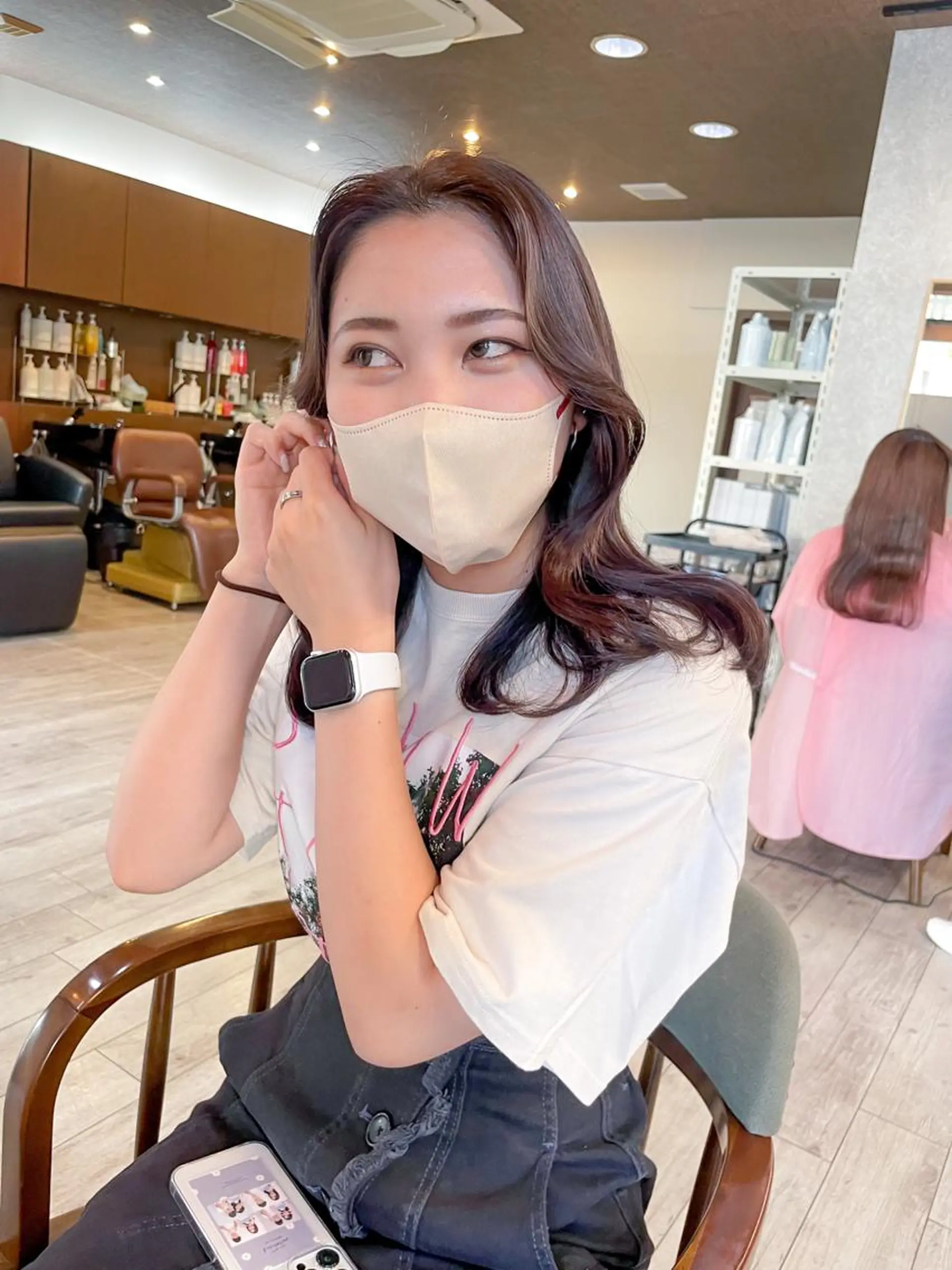 セミロング カラー レイヤー/高橋 みく /池下/千種のヘアスタイル