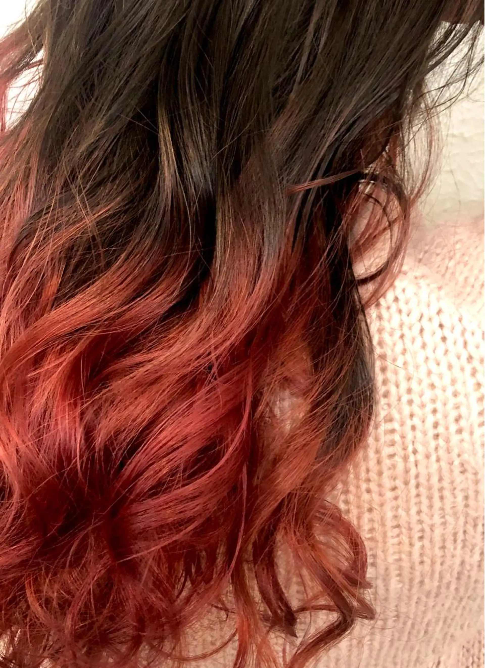 ロング トリートメント ヘアカラー Lovis moa 〘国分　かな〙のヘアスタイル