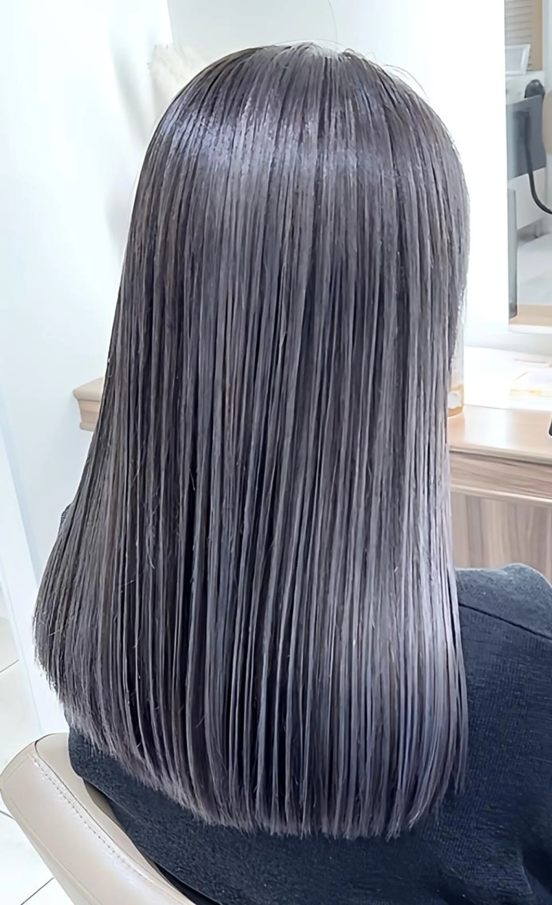 セミロング 髪質改善 トリートメント トリートメント ヘッドスパ 髪質改善/縮毛矯正 /カラー/篠塚菜々子のヘアスタイル