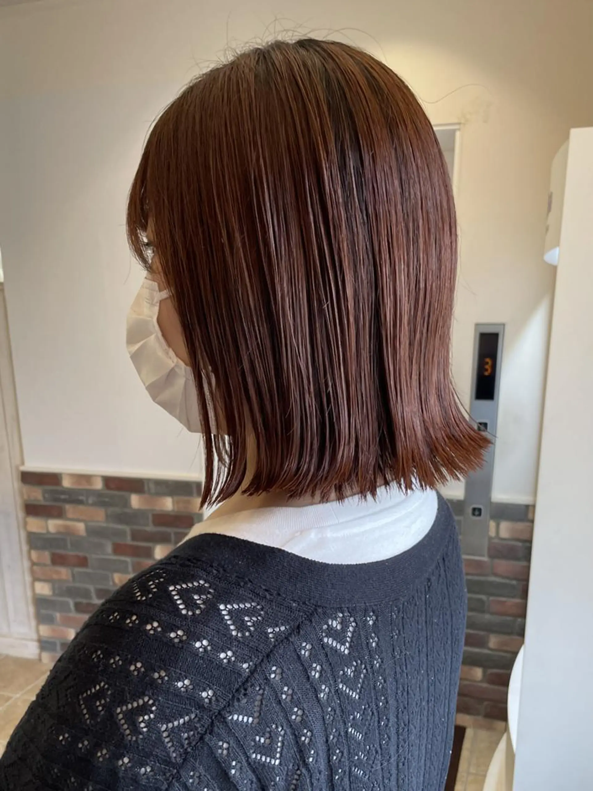 カラー ヘアカラー ボブ🍊暖色カラー 浅草【Bob美容師】のヘアスタイル