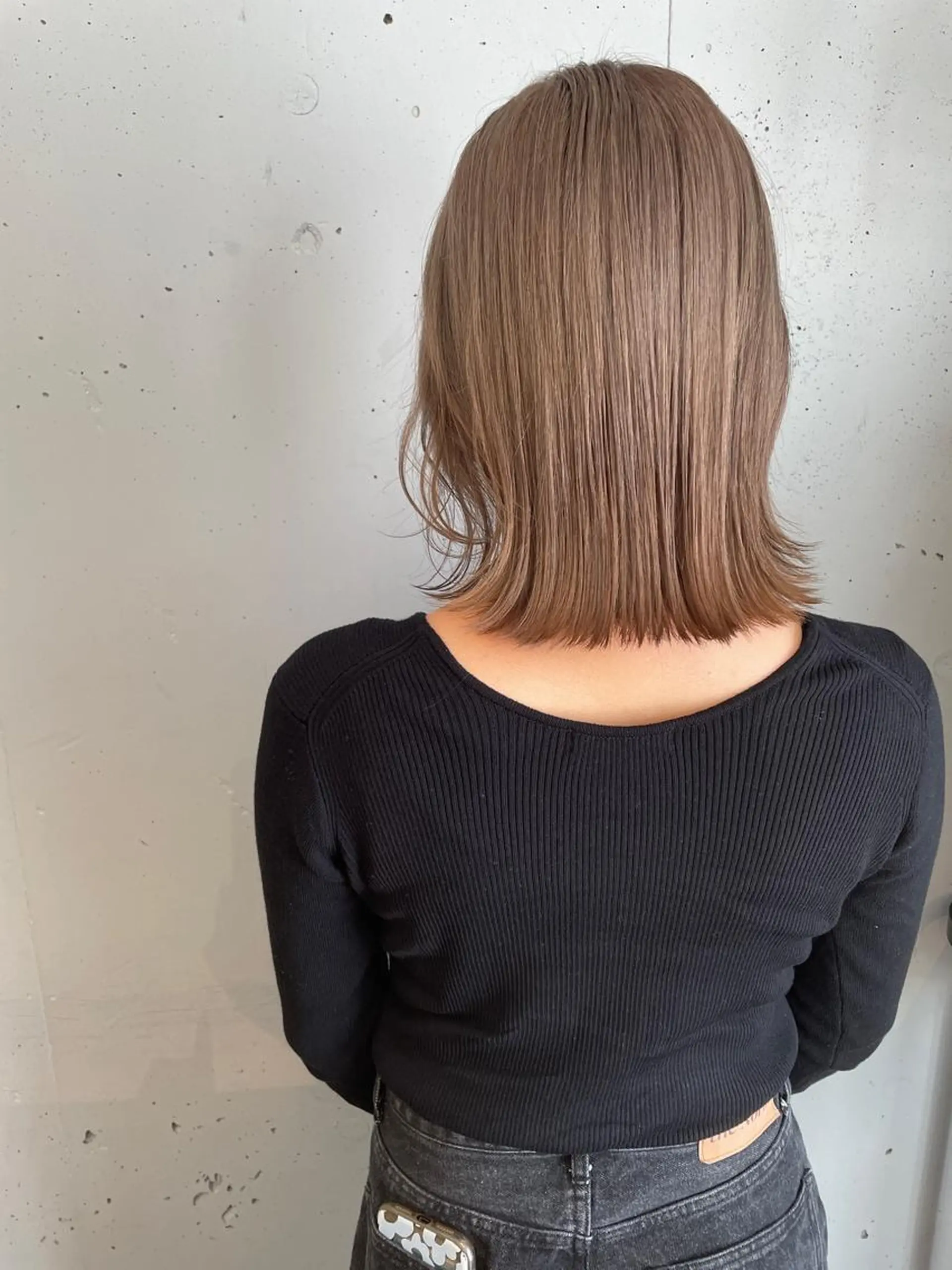 セミロング カラー 東 みのりのヘアスタイル