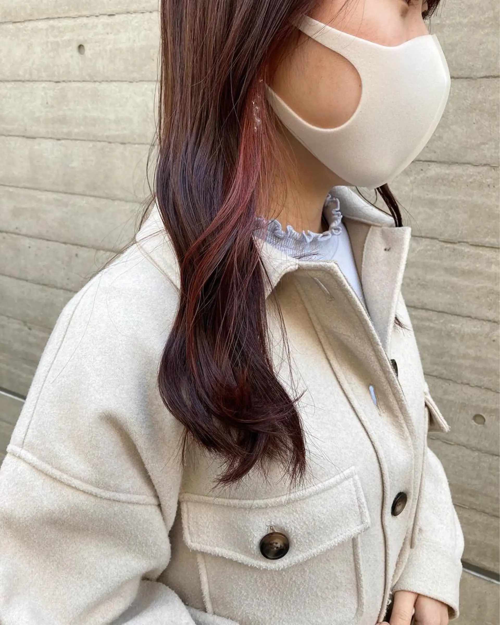 ロング カット ヘアカラー トリートメント ✨色持ちの良い艶 カラー✨蟹江真世のヘアスタイル