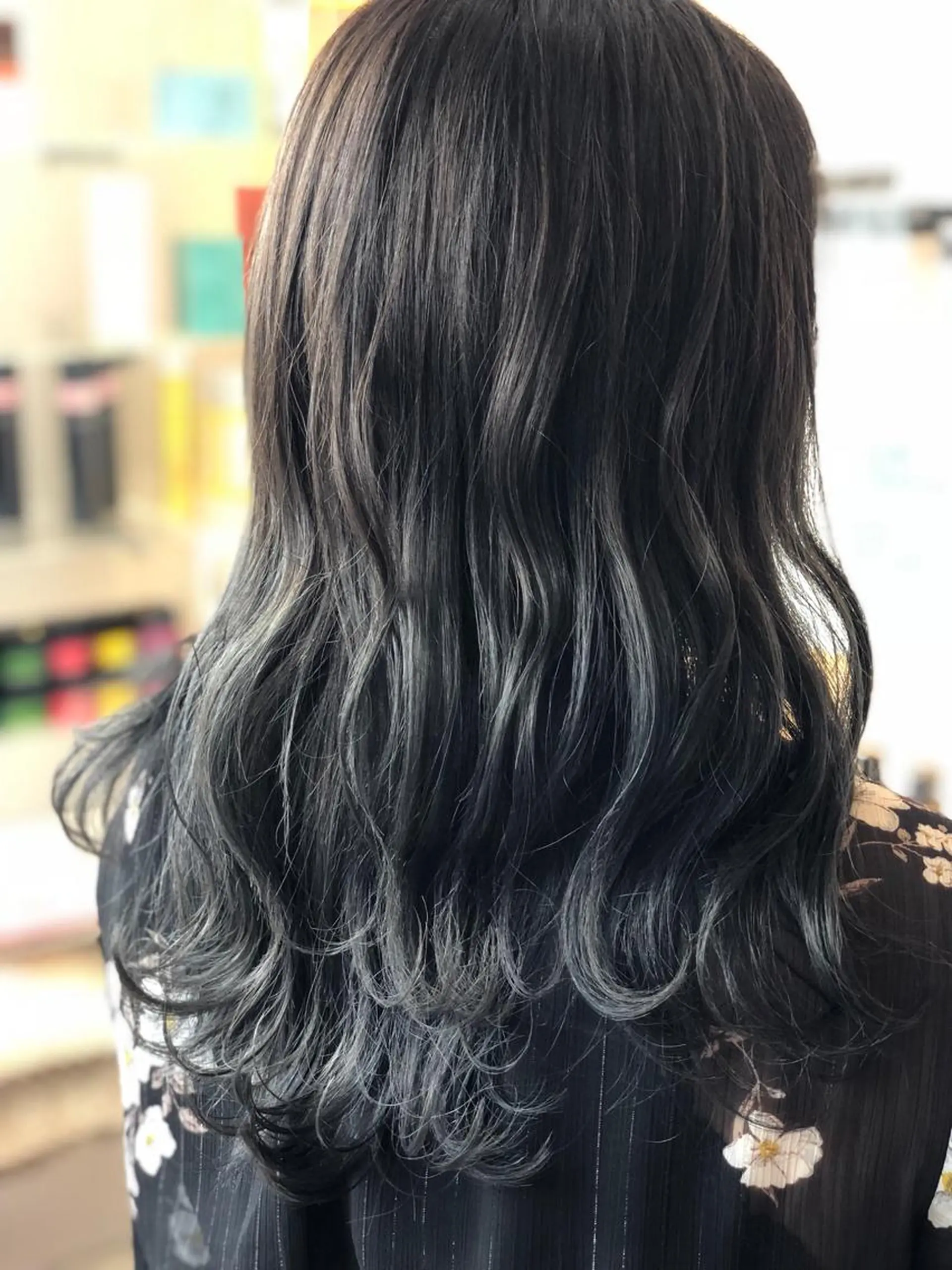 ミディアム カラー ヘアアレンジ 美容室 HAKUAのヘアスタイル