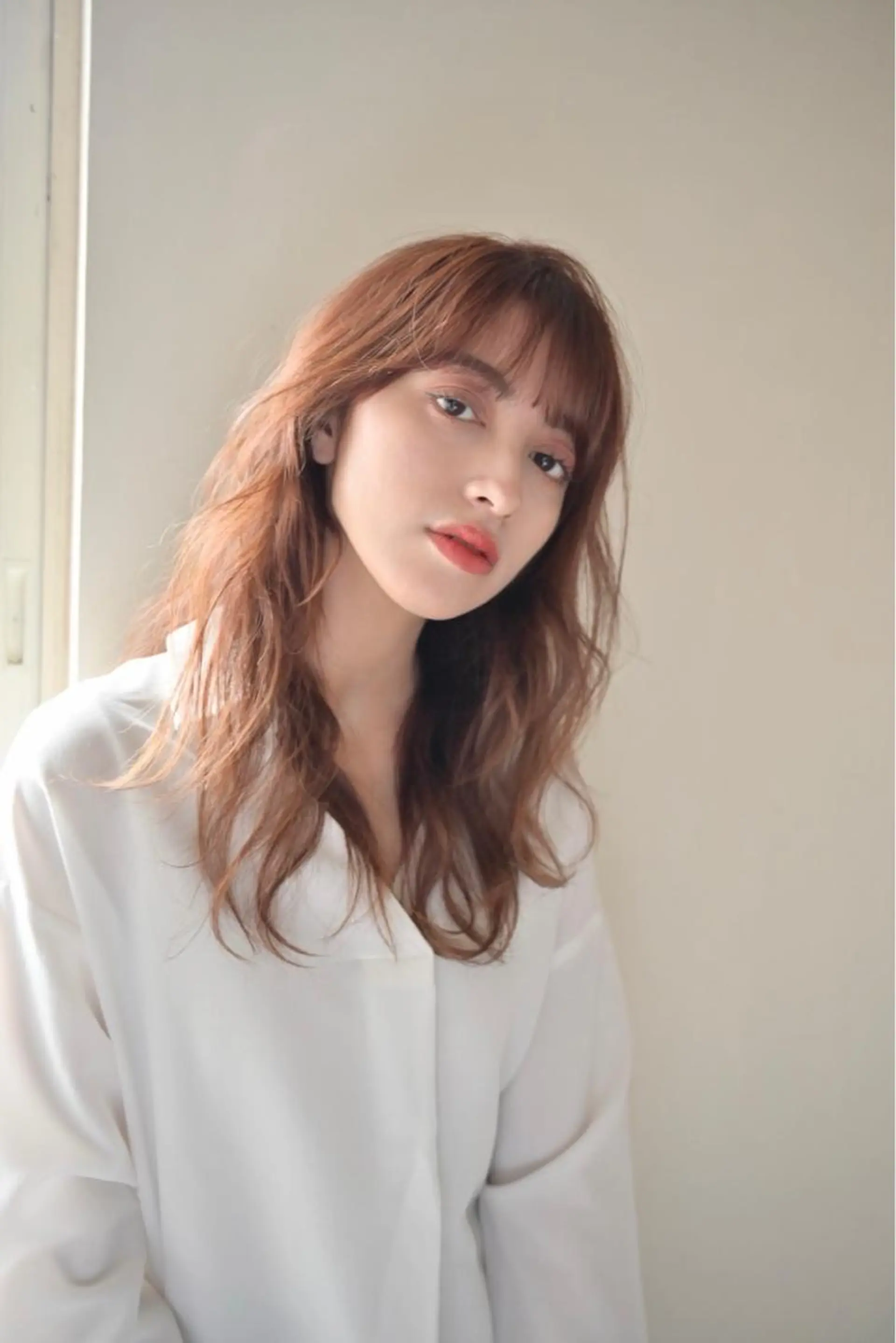 ロング パーマ カット パーマ 千 田のヘアスタイル