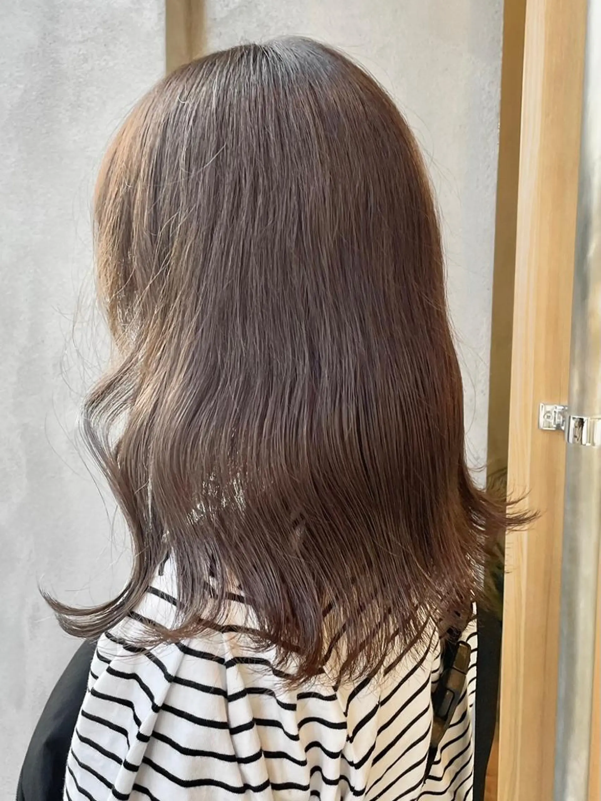 セミロング カラー mareka/顔周り /透明感カラー🤍のヘアスタイル