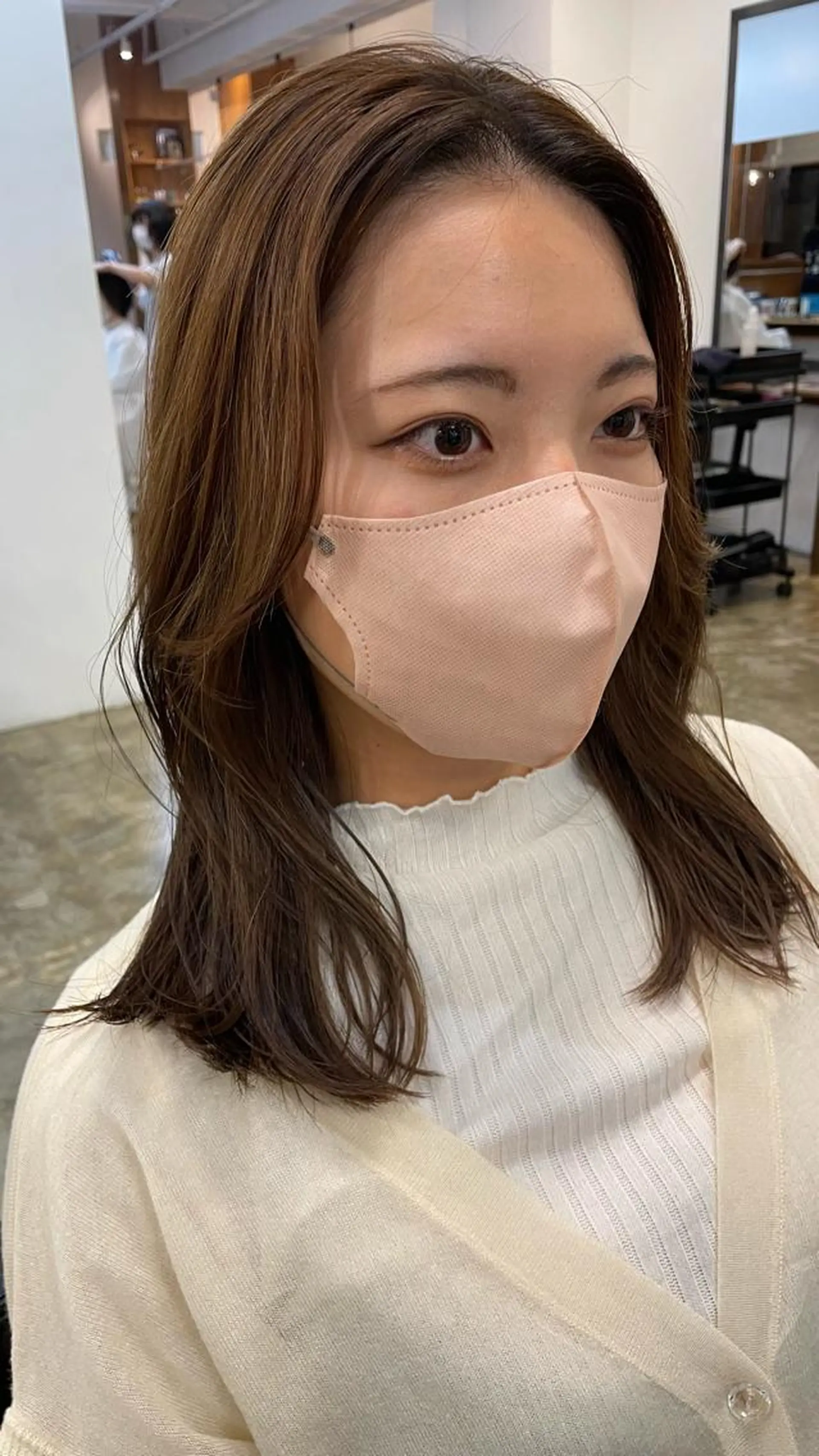 ミディアム カットモデル募集 長谷川のヘアスタイル