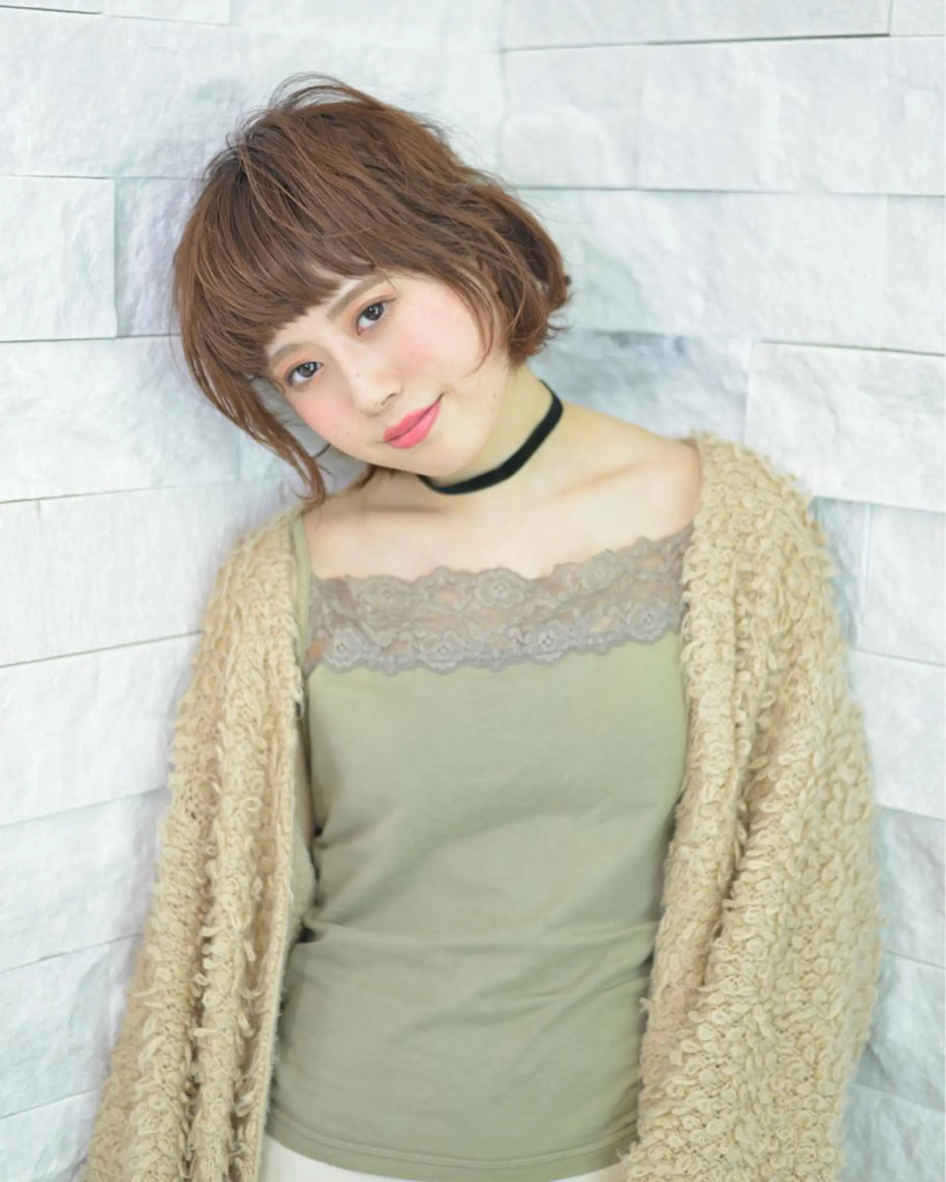 ショート カラー パーマ ヘアアレンジ マツエク・マツパ トリートメント 【白髪ぼかし 専門GBG】自由が丘のヘアスタイル