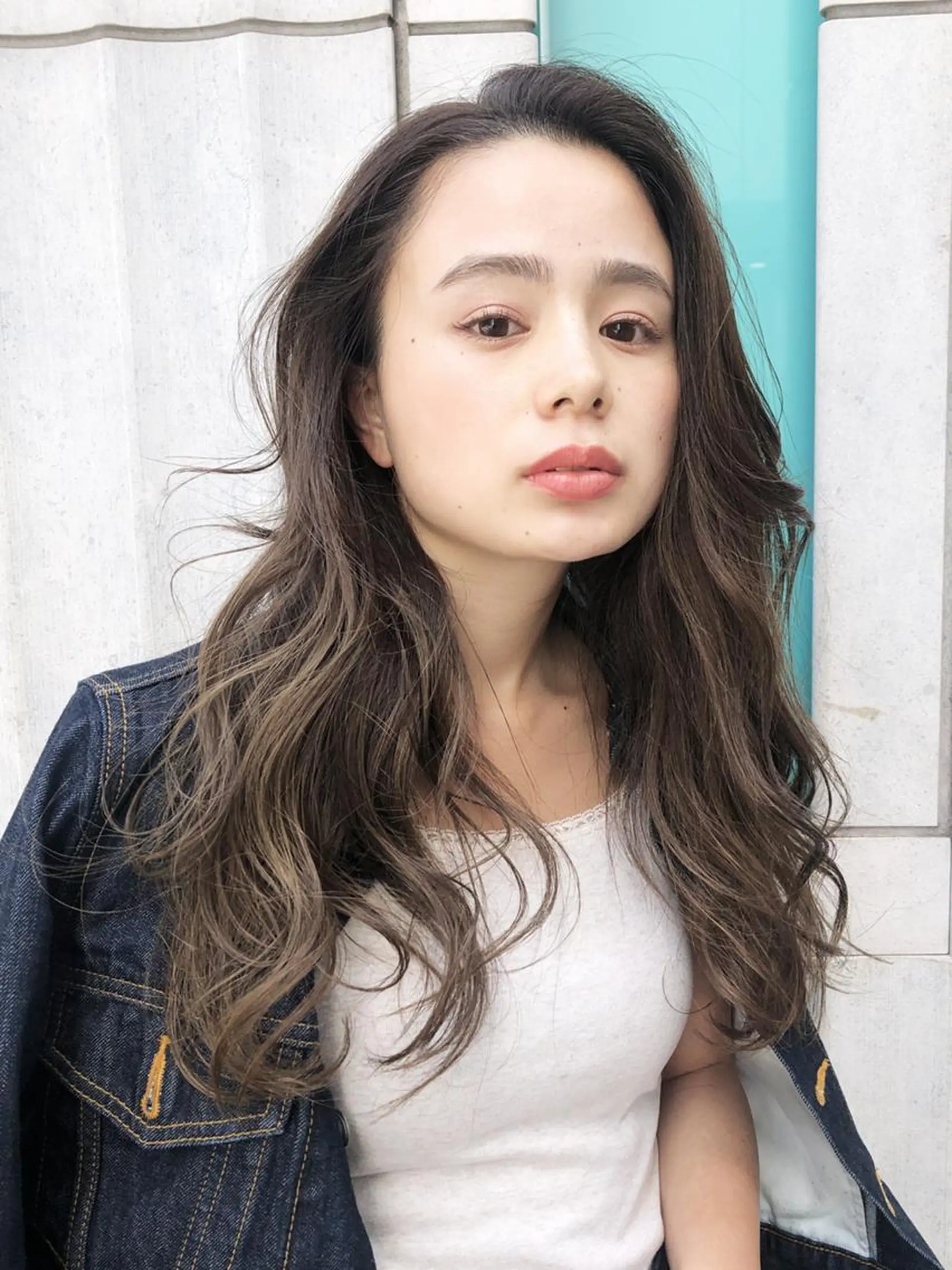 ロング カラー パーマ ヘアアレンジ ロング ITbyALBUM 中野店のヘアスタイル