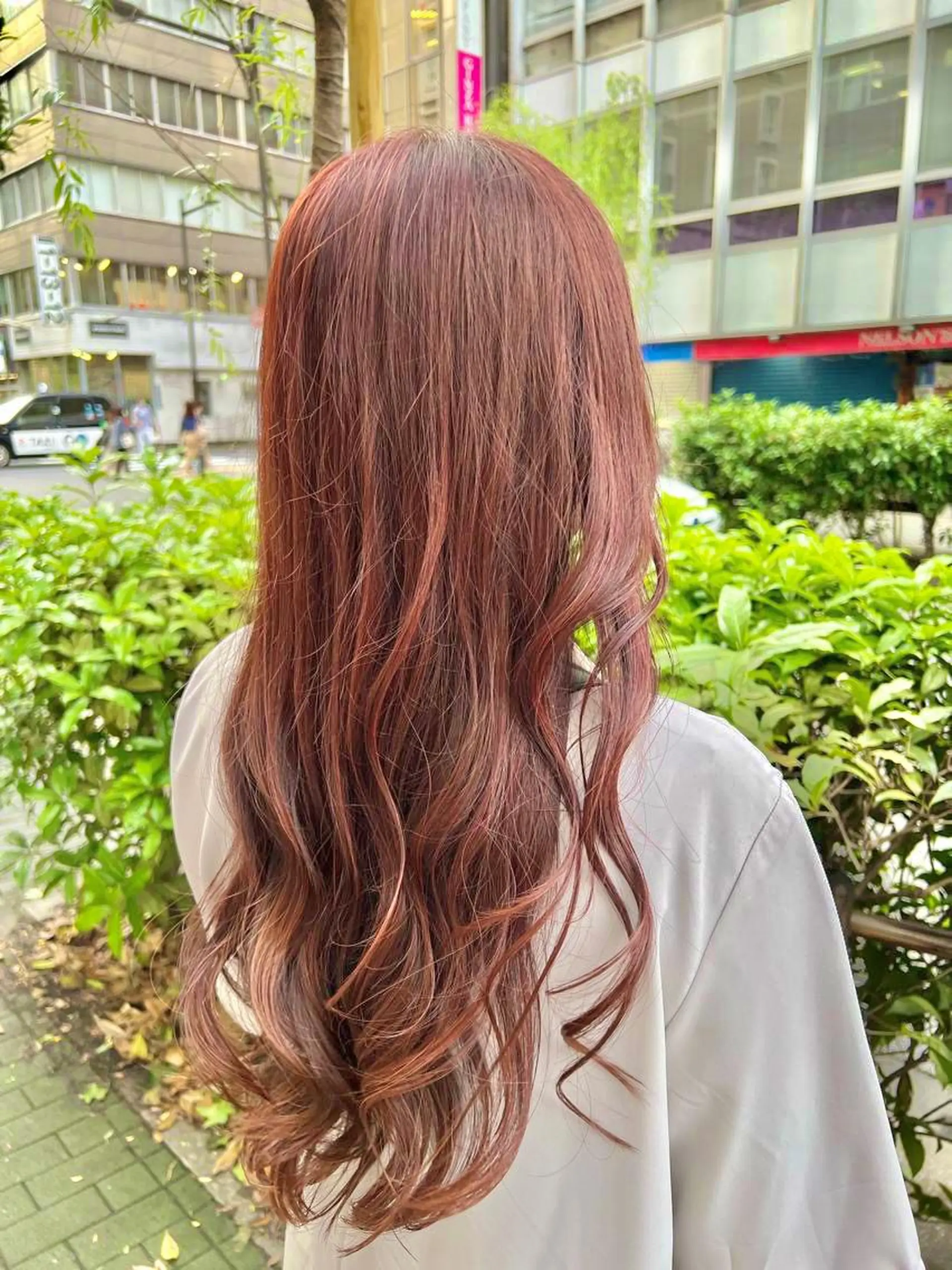 ロング カラー ヘアアレンジ ブリーチ ブリーチなしカラー ピンクカラー ✨髪質改善/透明感✨ 西野　陽のヘアスタイル