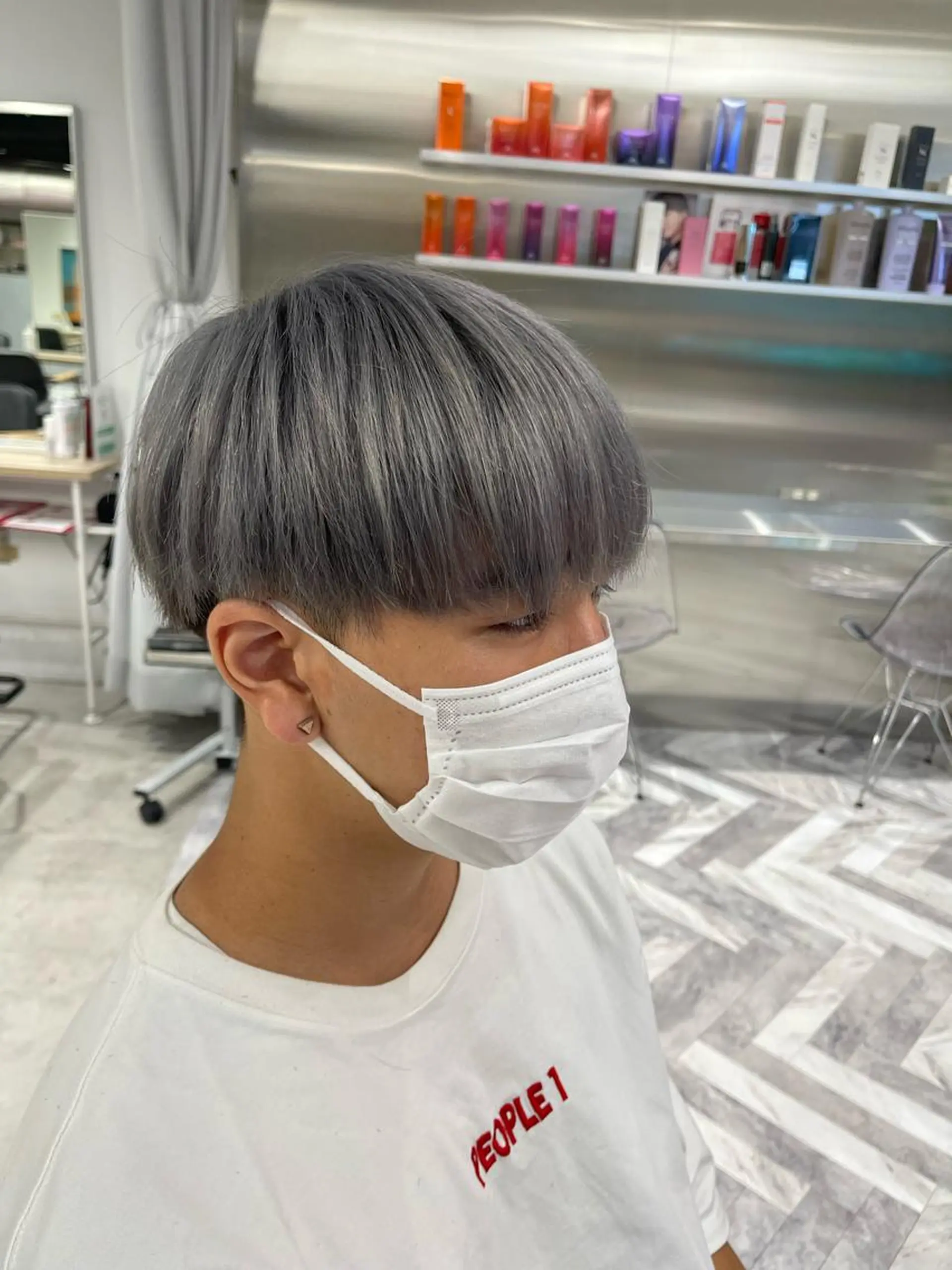 ショート メンズ メンズブリーチ 石井 光星のヘアスタイル