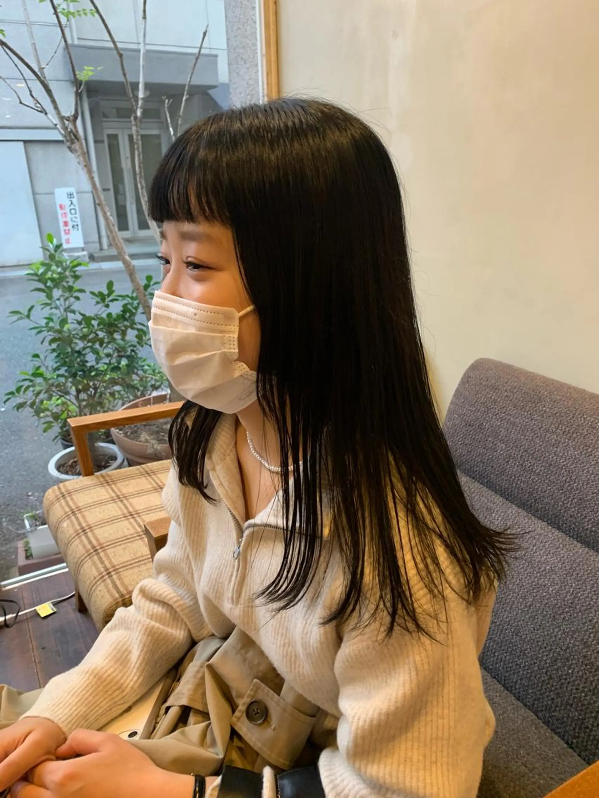 ロング カラー 鎌野 萌乃のヘアスタイル