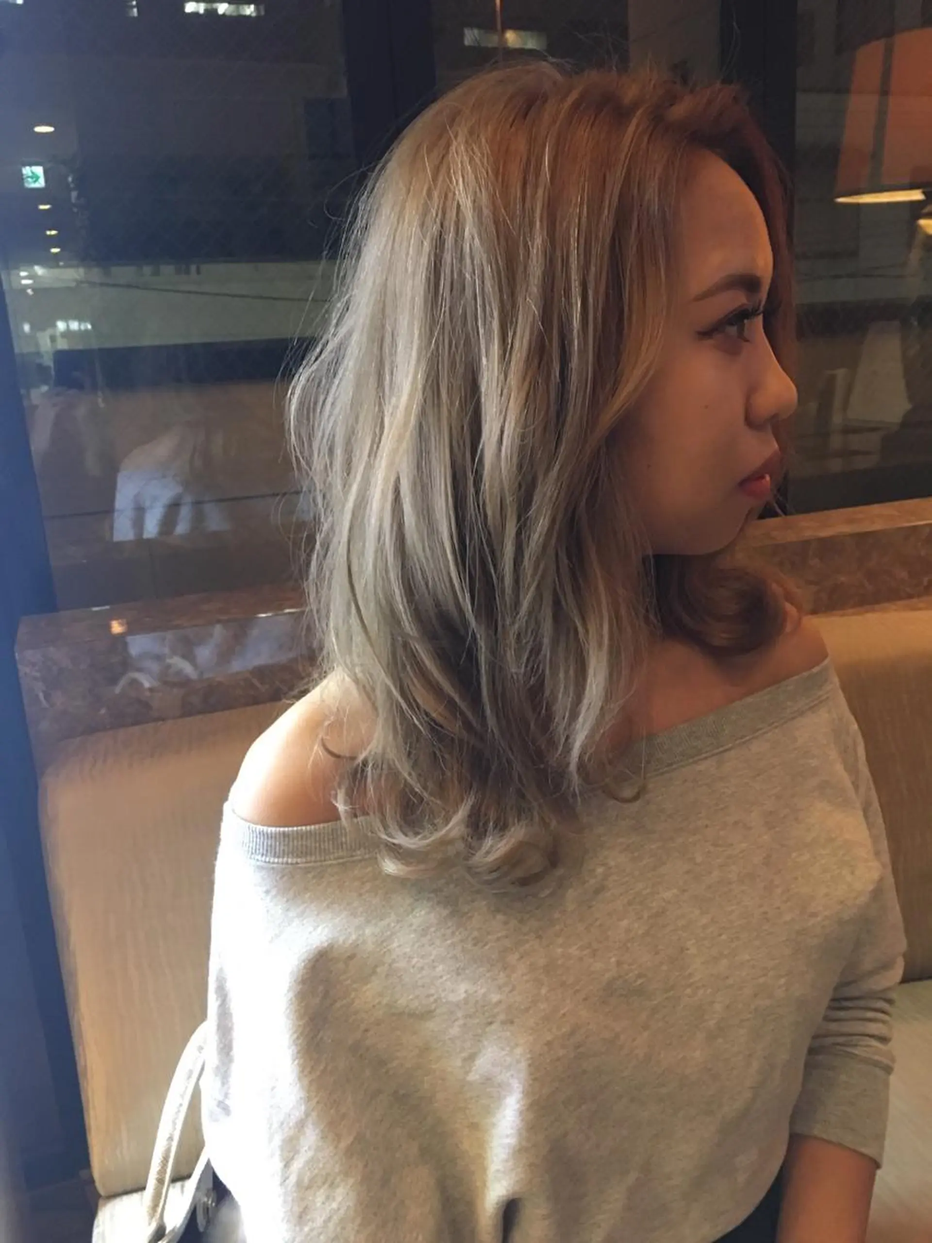 セミロング カラー ベージュカラー Beach 代表 KENTAのヘアスタイル