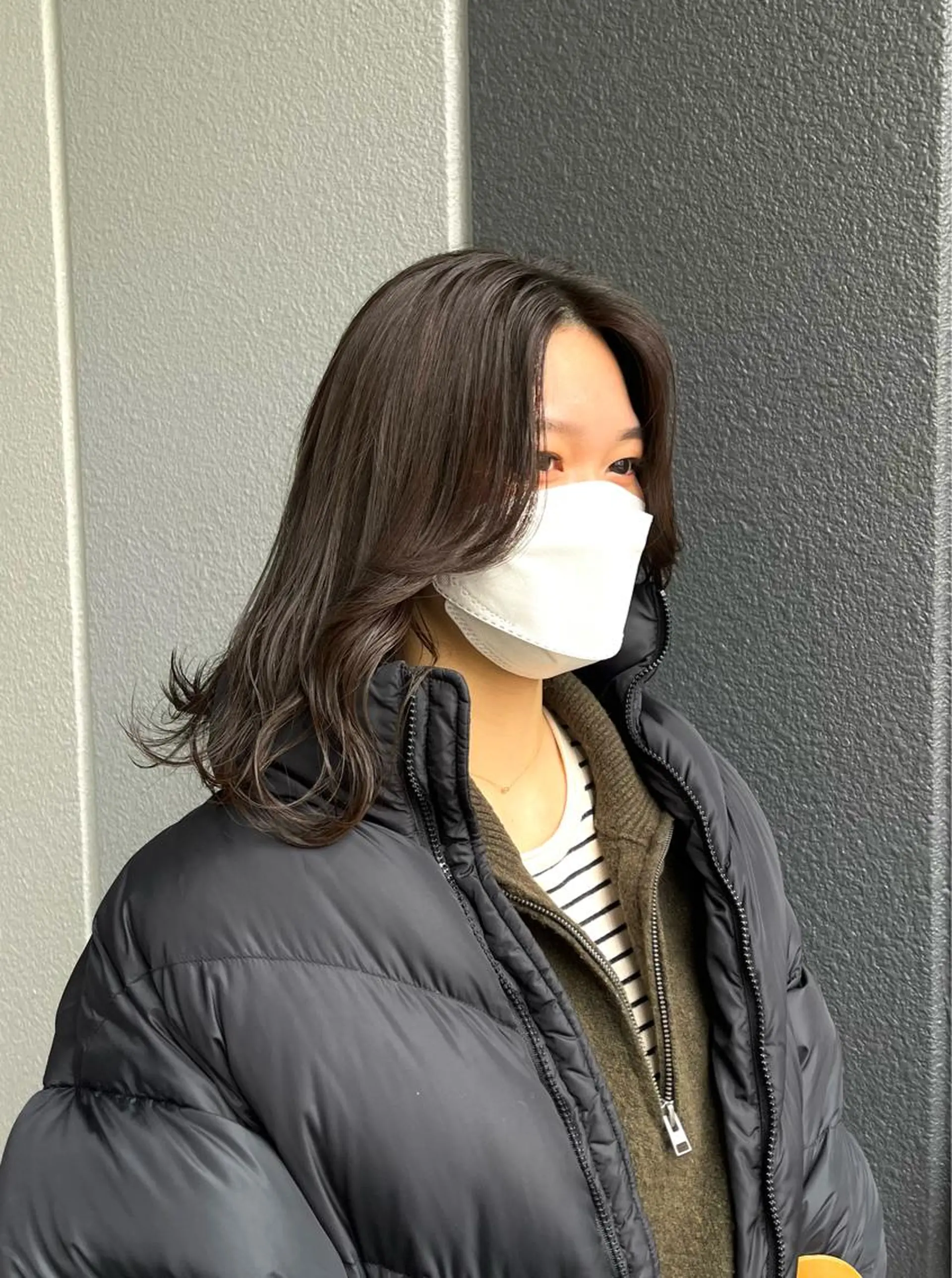 ロング カラー オリーブカラー 韓国風ヘア 神原 茉依🩰🪩のヘアスタイル