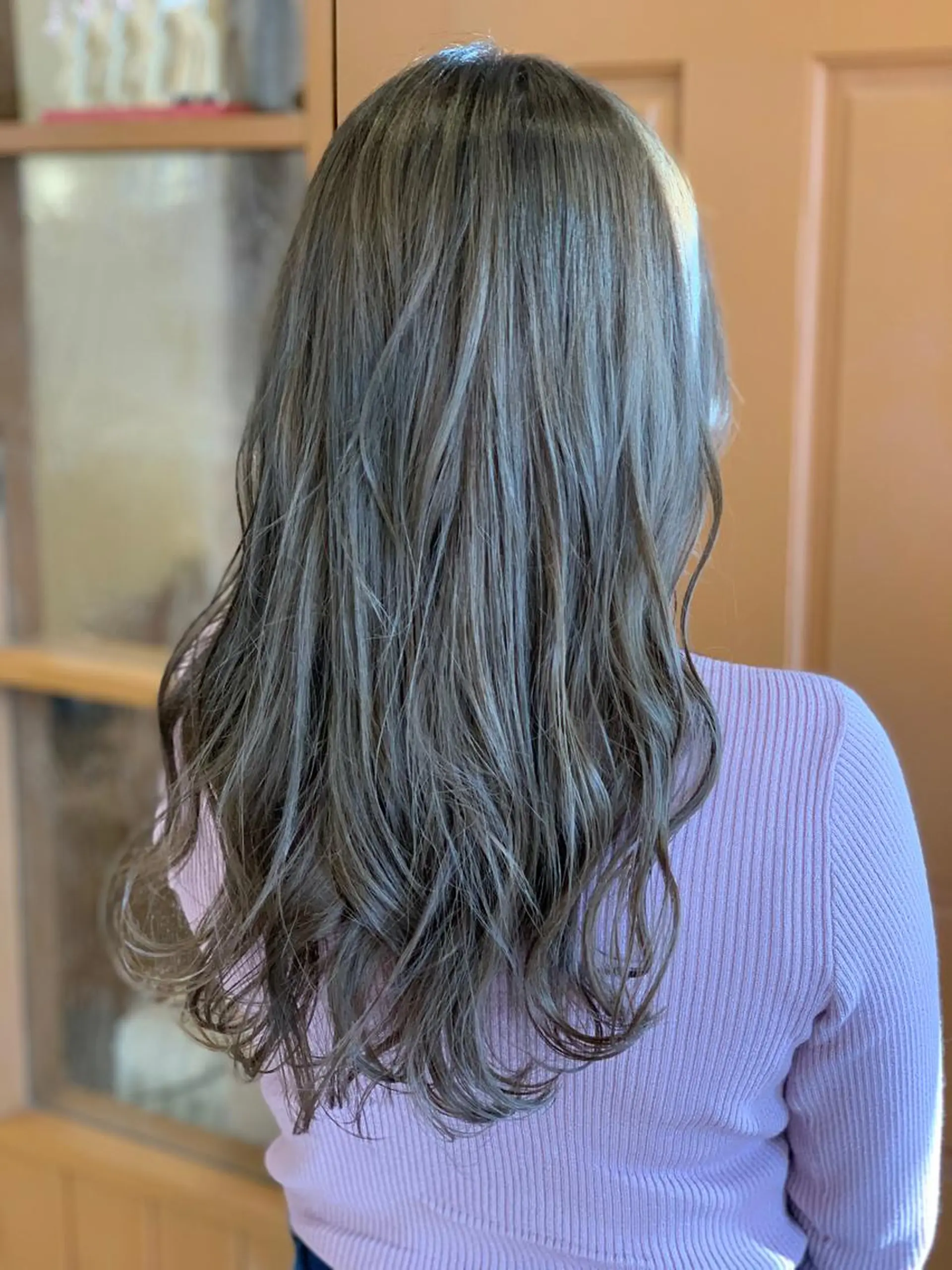 ロング アッシュ 外国人風カラー カット ヘアカラー カットが得意✨ 川元裕範（ヒロノリ）のヘアスタイル