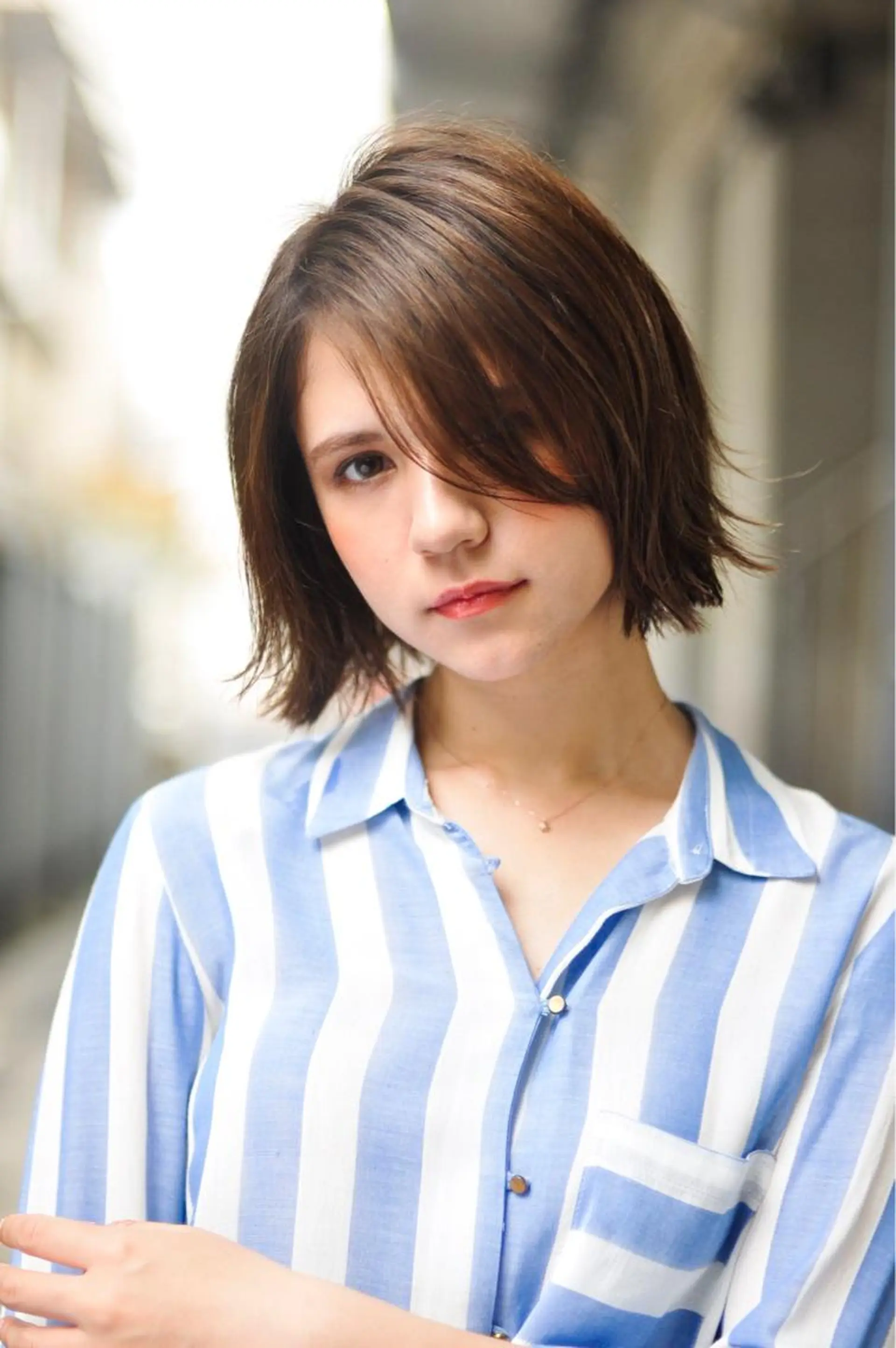 ミディアム カラー パーマ ヘアアレンジ メンズ ボブ ストレートパーマ 野口 秀人 🫧髪質改善🫧のヘアスタイル