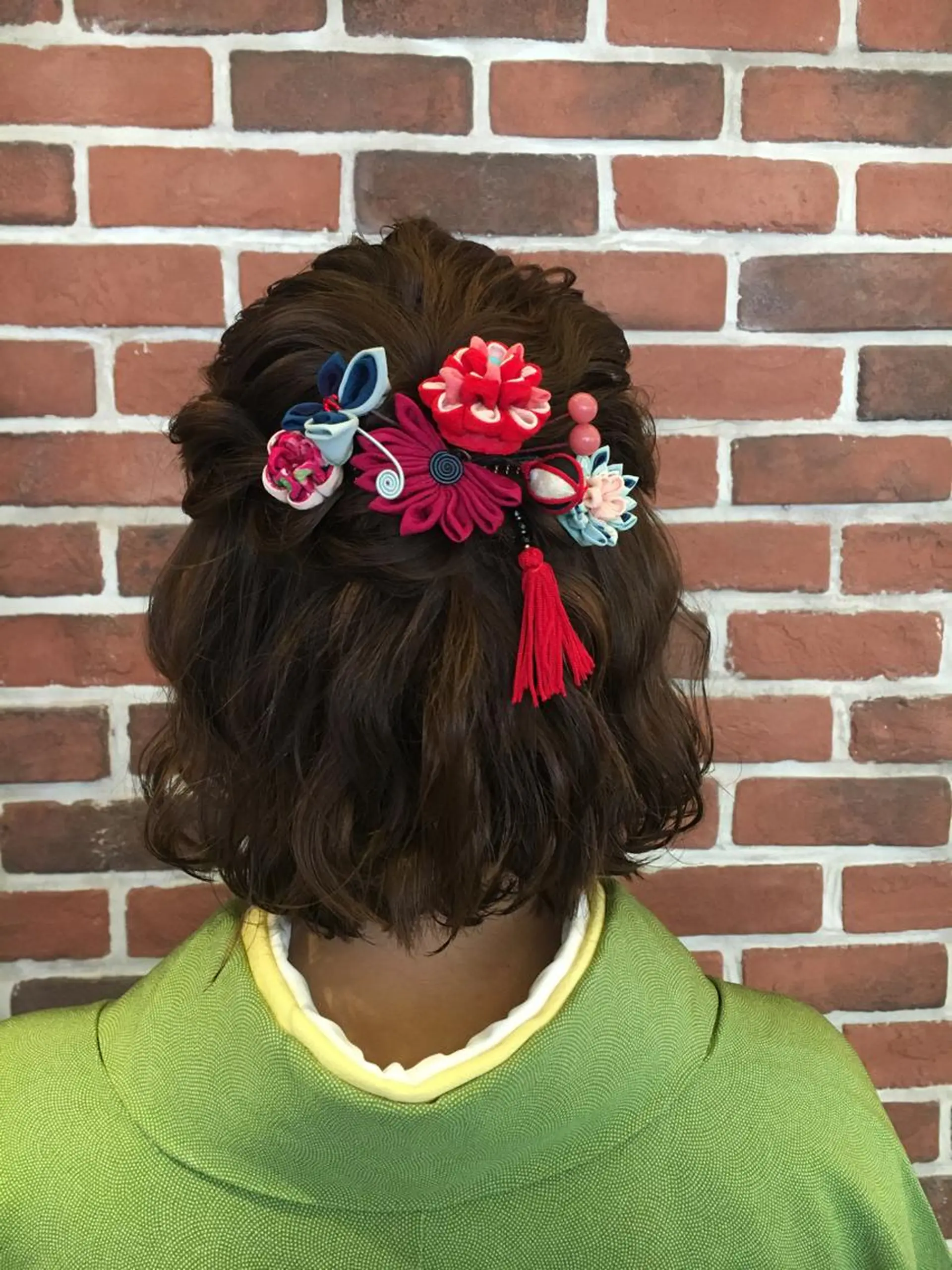 ミディアム ヘアアレンジ 野崎 ひかりのヘアスタイル