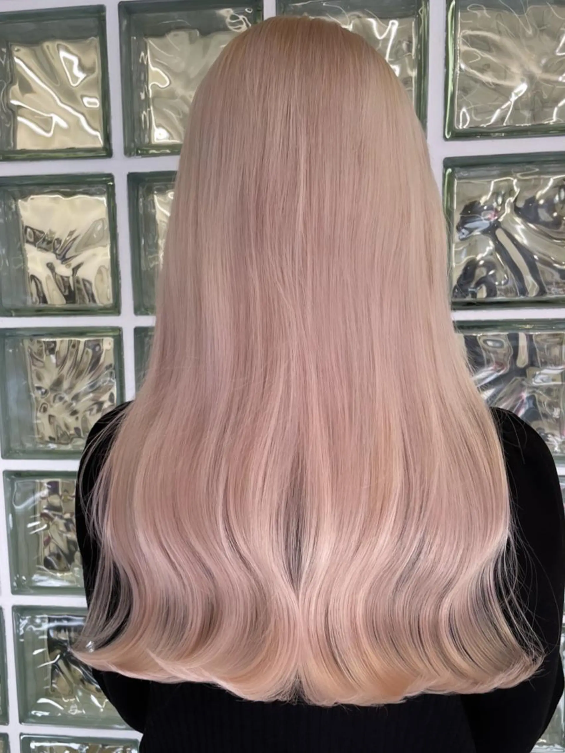 ロング ヘアカラー トリートメント 家田 竜のヘアスタイル