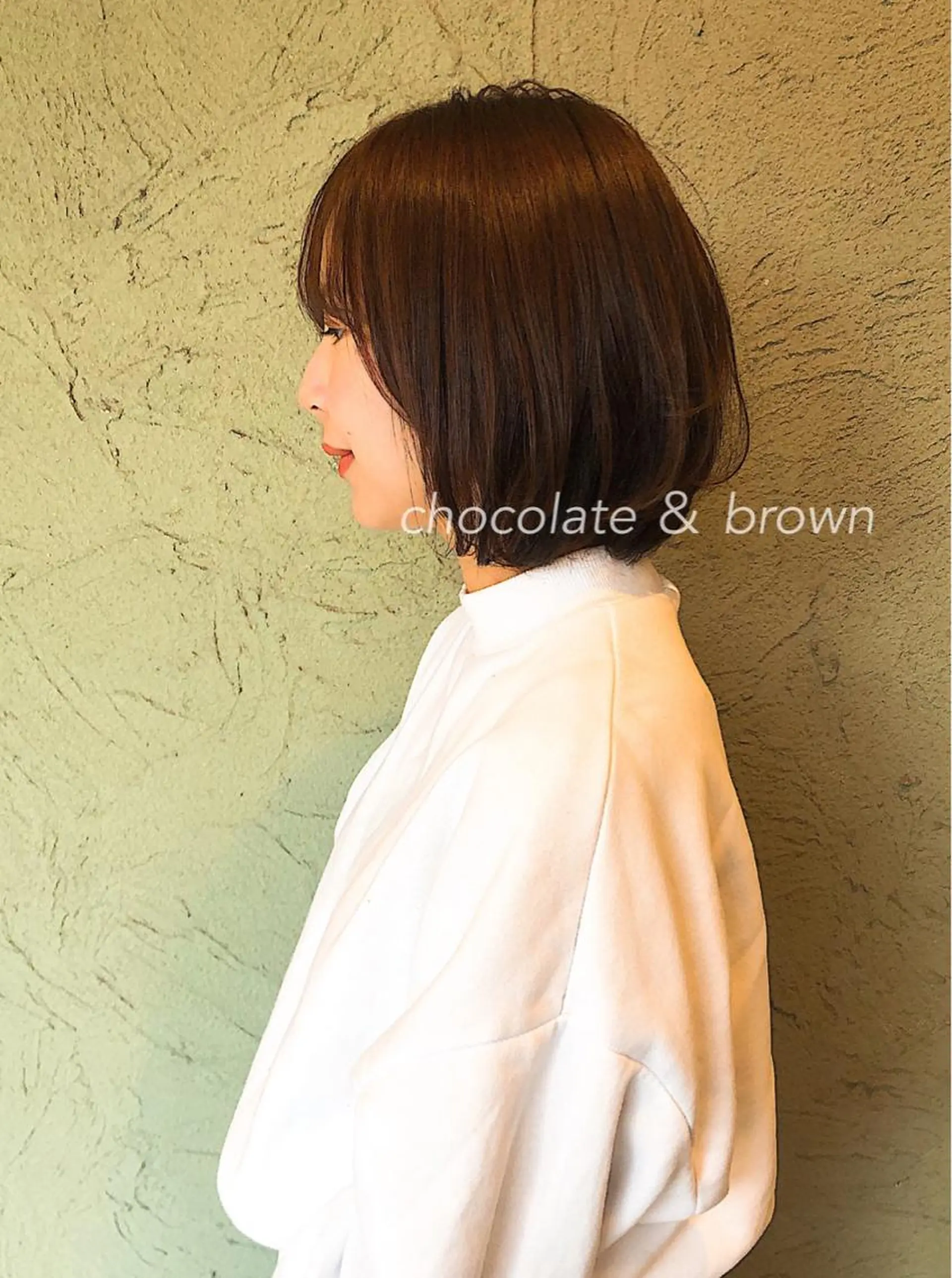 ミディアム カラー ブラウンカラー チョコレートブラウン ヘッドスパ merc. 福田茜のヘアスタイル