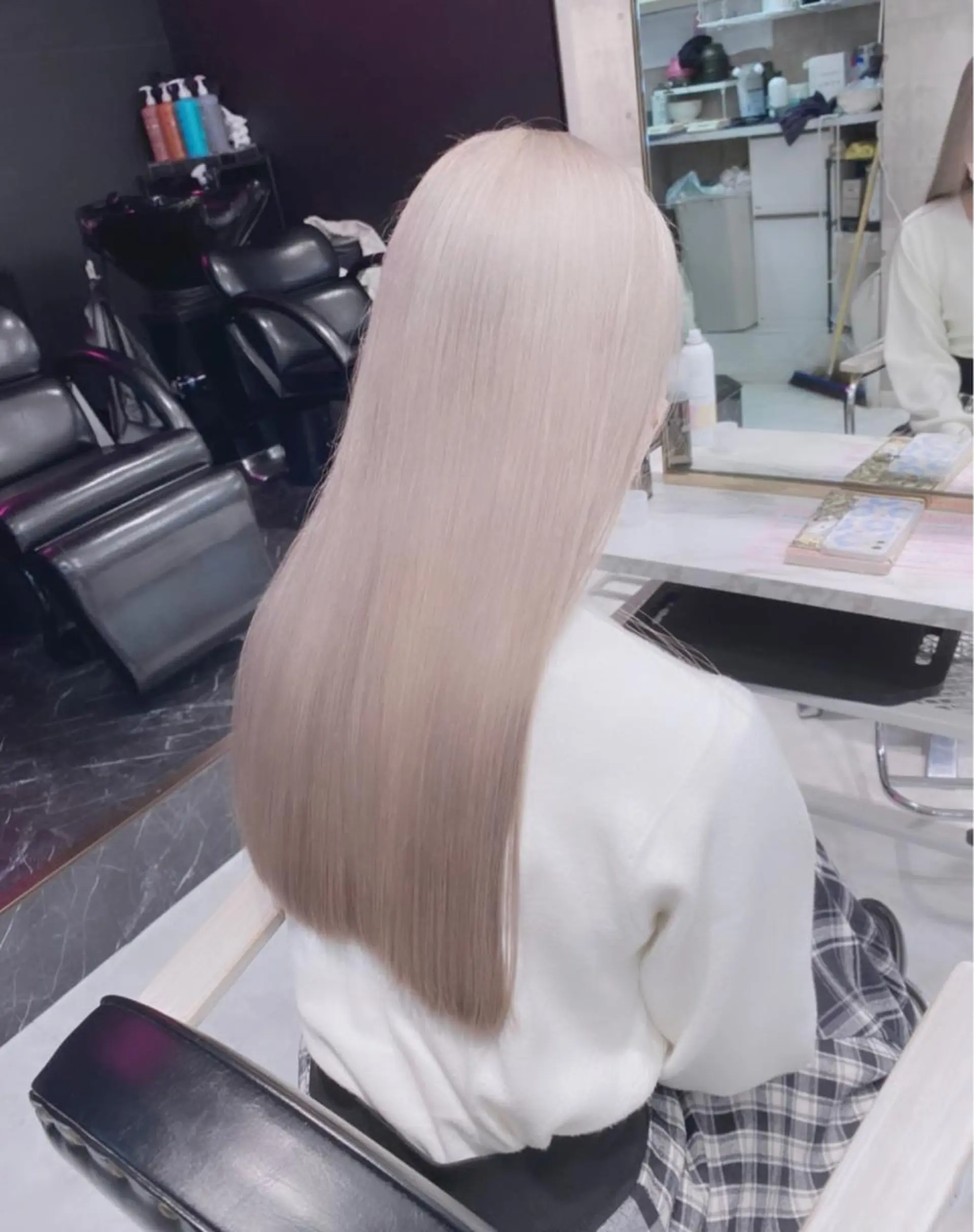 ロング カラー ヘアアレンジ メンズ キッズ マツエク・マツパ ハイトーン美容師 MASATOのヘアスタイル