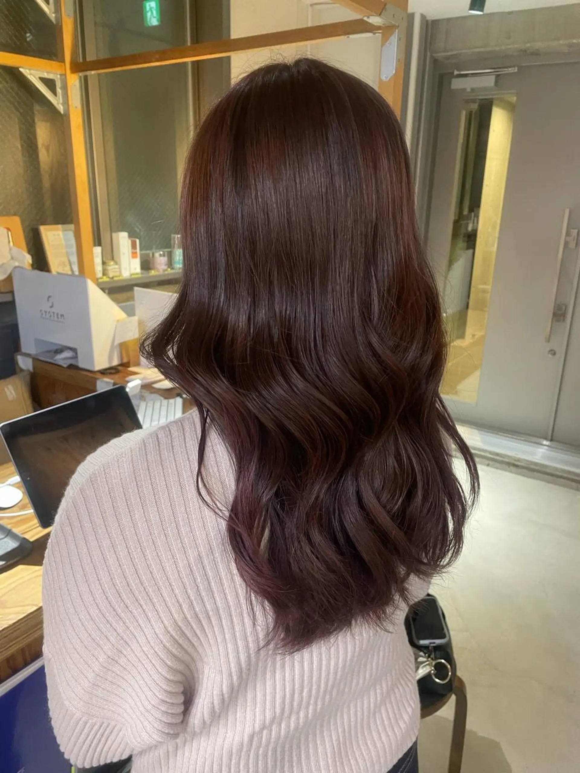 ロング カラー ヘアアレンジ ピンクカラー ヘアカラー トリートメント CEINE loq ‪🍒なつきのヘアスタイル