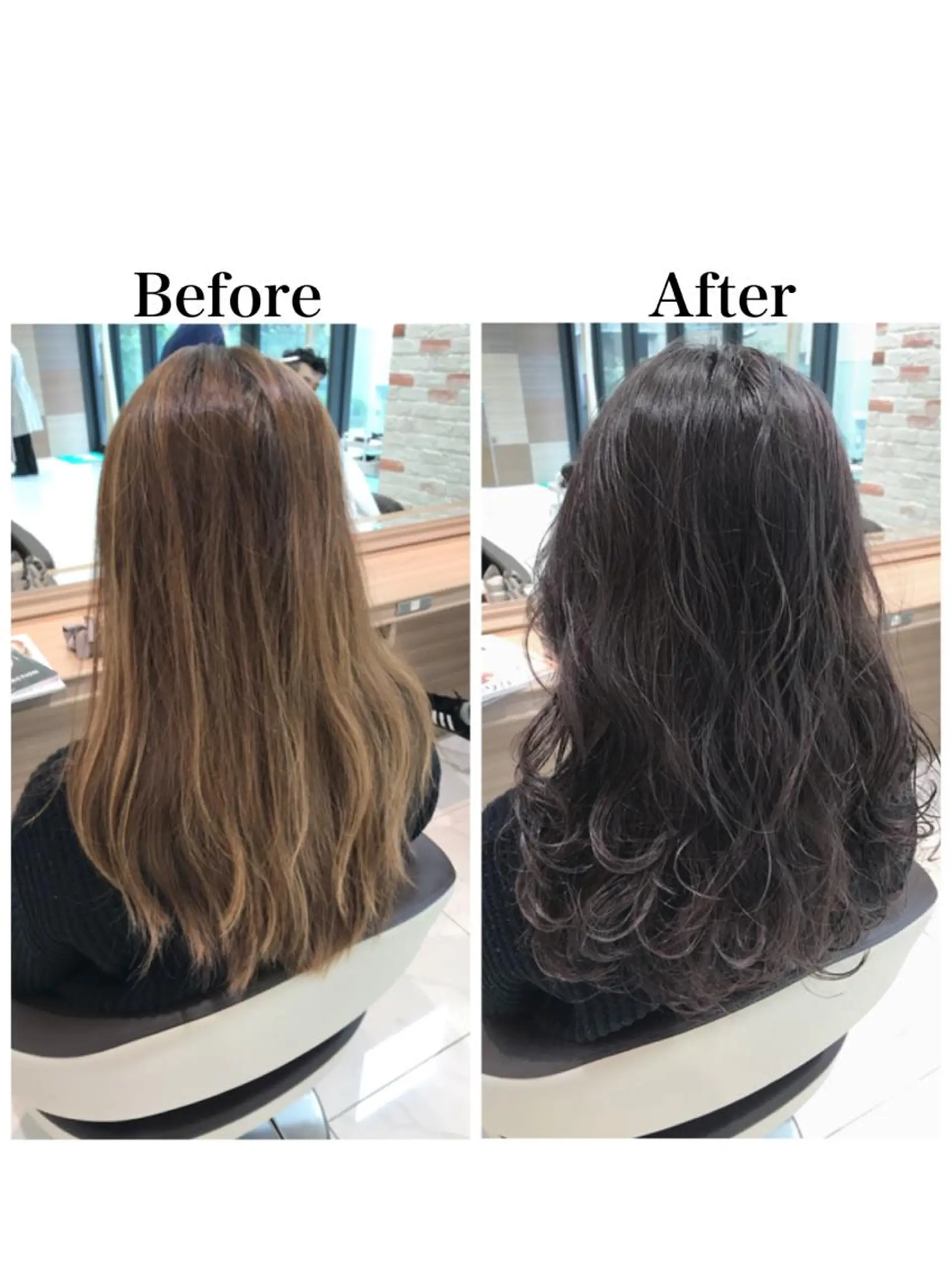 ロング カット ヘアカラー 新宿 木下拓哉のヘアスタイル