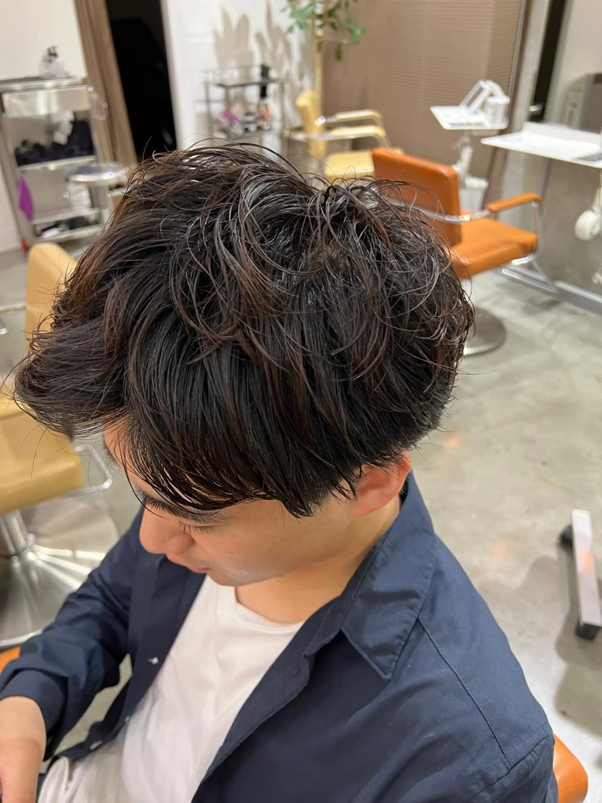 パーマ メンズ 🌷ショートレイヤー ヘッドスパ🌷鈴木のヘアスタイル