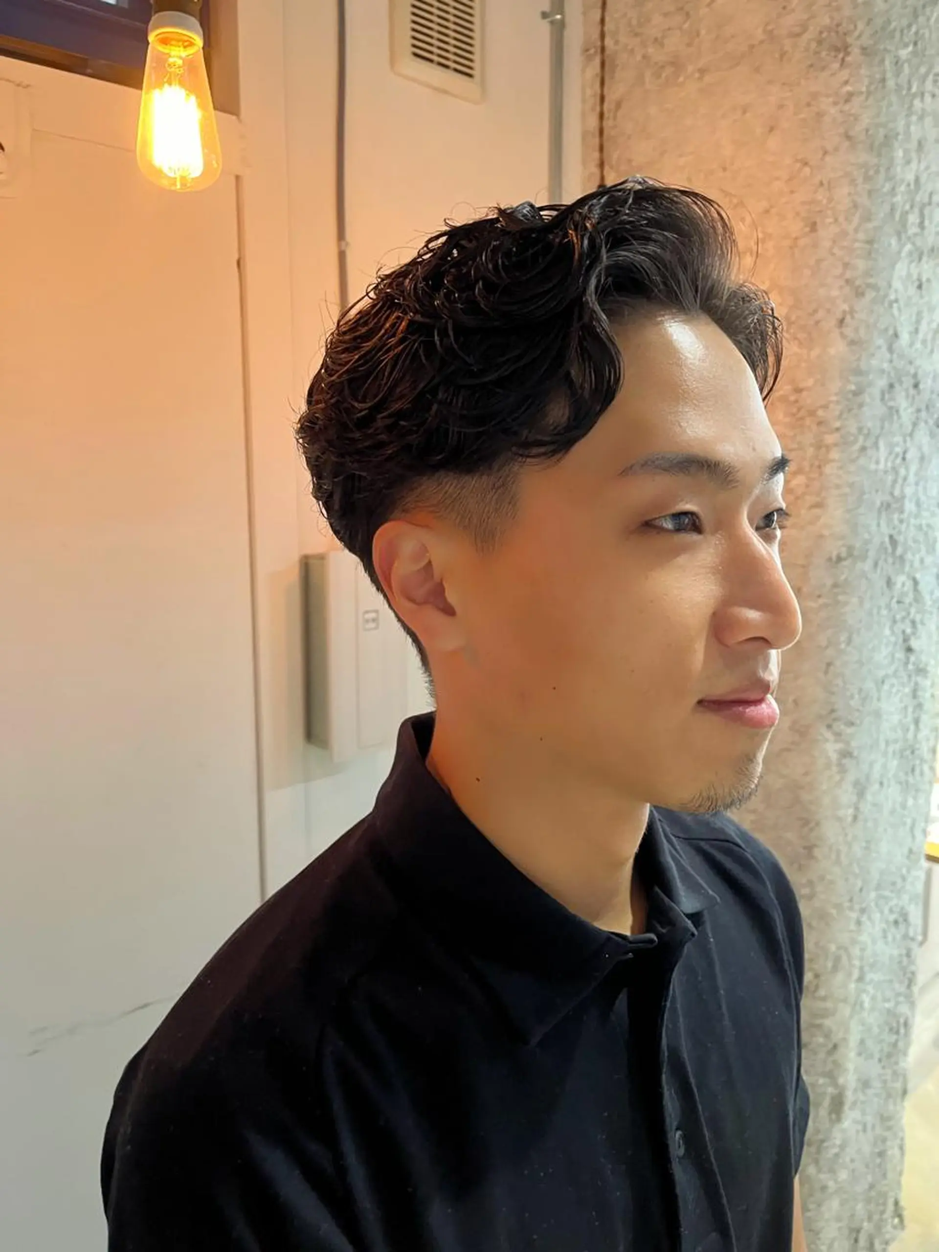 ショート パーマ メンズ メンズパーマ カット パーマ トリートメント 杉本 直樹のヘアスタイル