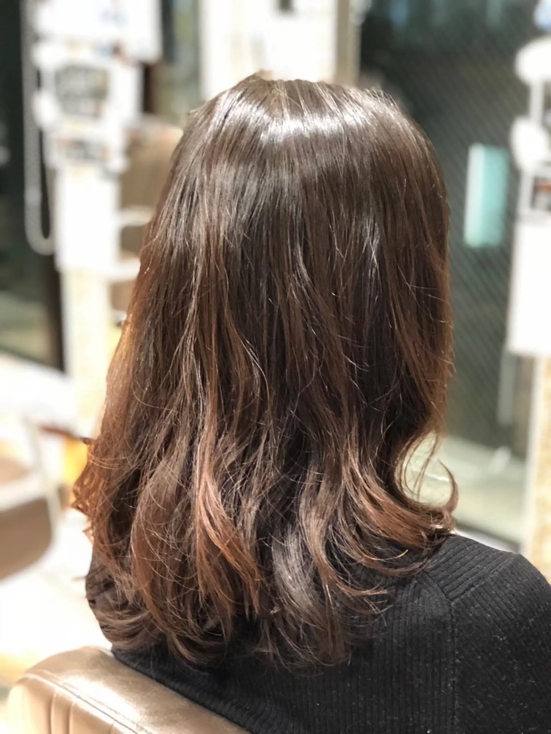 ミディアム パーマ ミディアムパーマ 五十嵐ゆり 美髪カラー　武蔵小杉のヘアスタイル