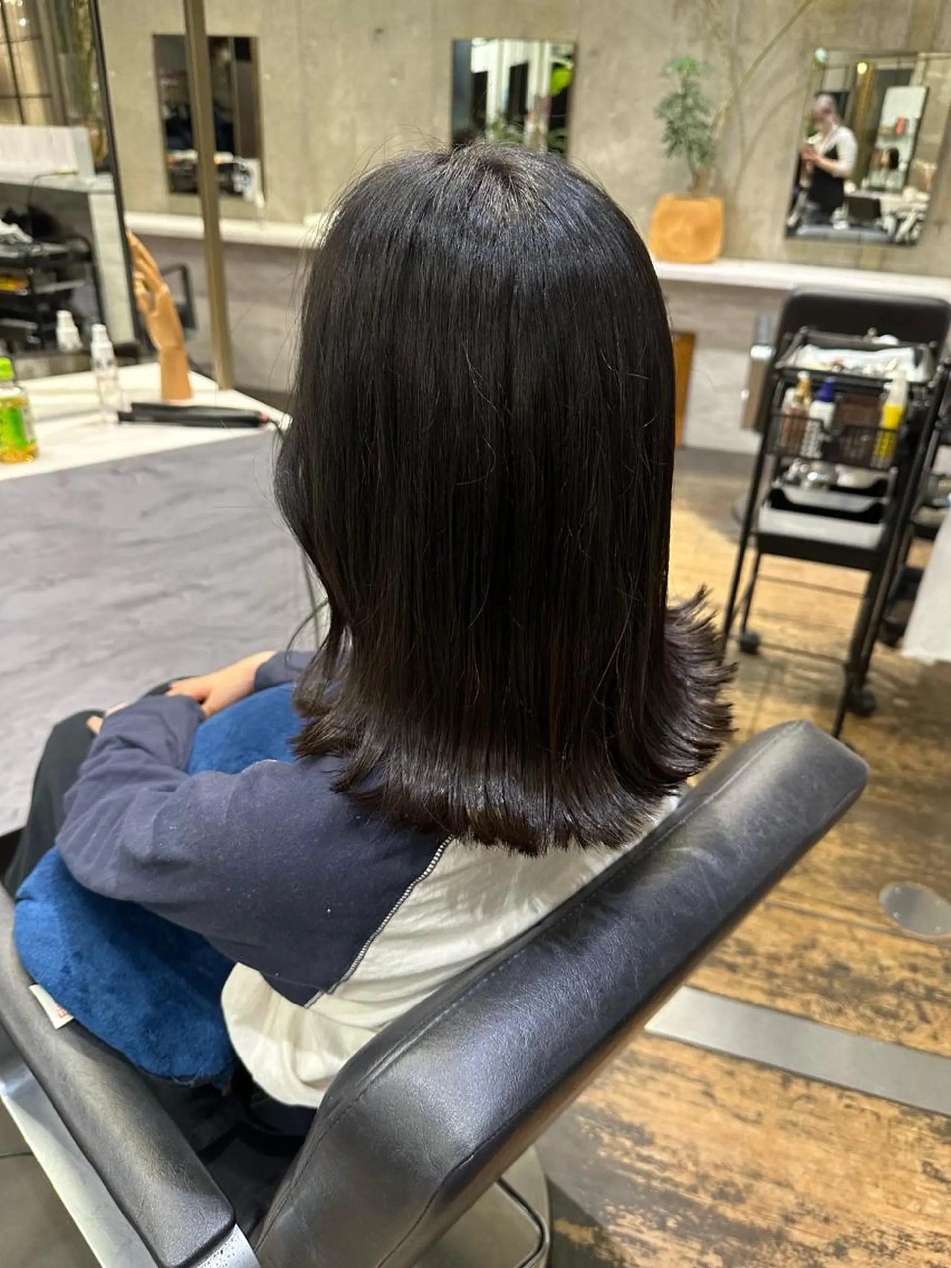 セミロング パーマ 木村【似合わせ ショート/ボブ】のヘアスタイル