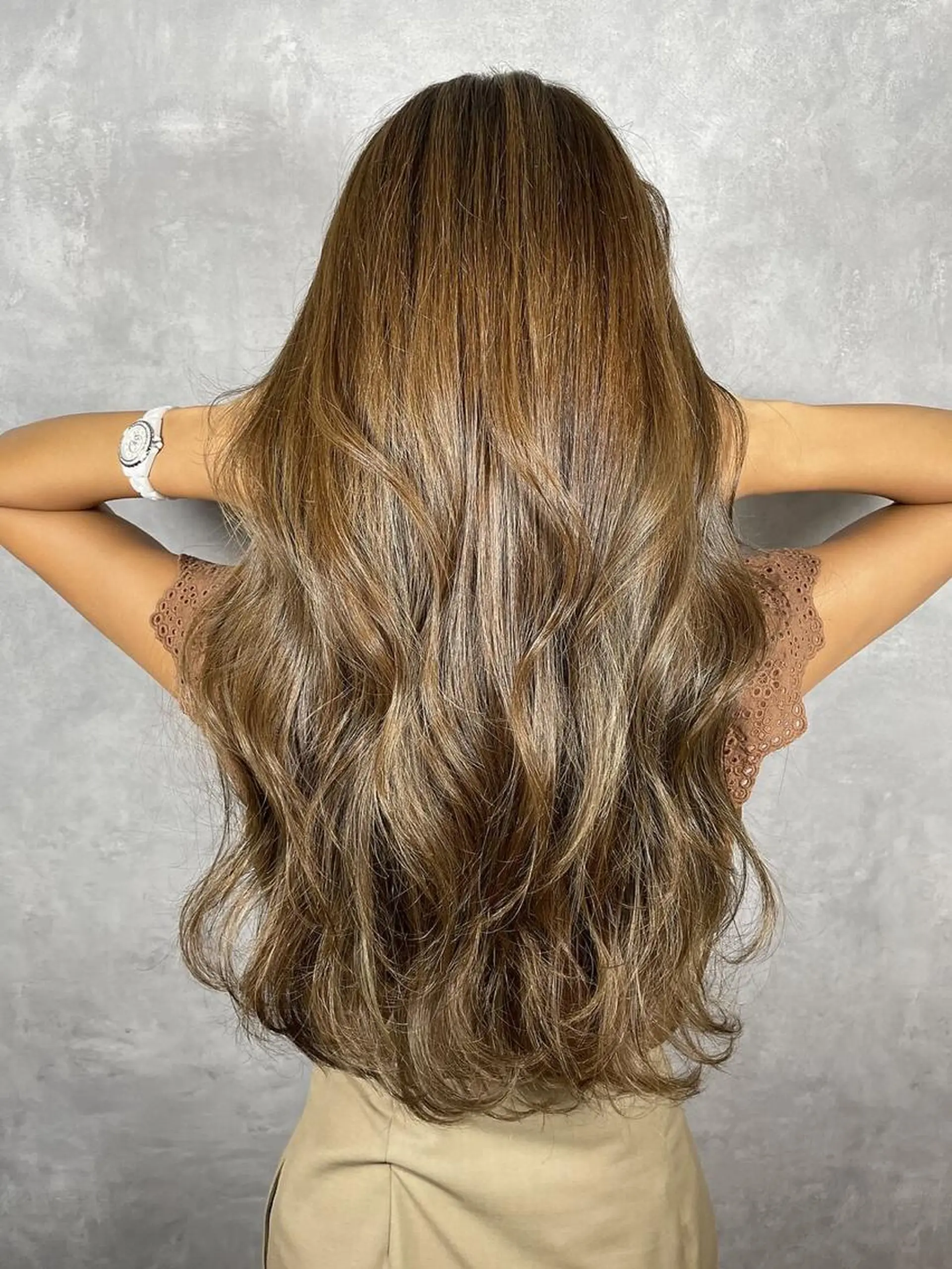 ロング カラー パーマ Lafesta HAIR和歌山駅前店のヘアスタイル